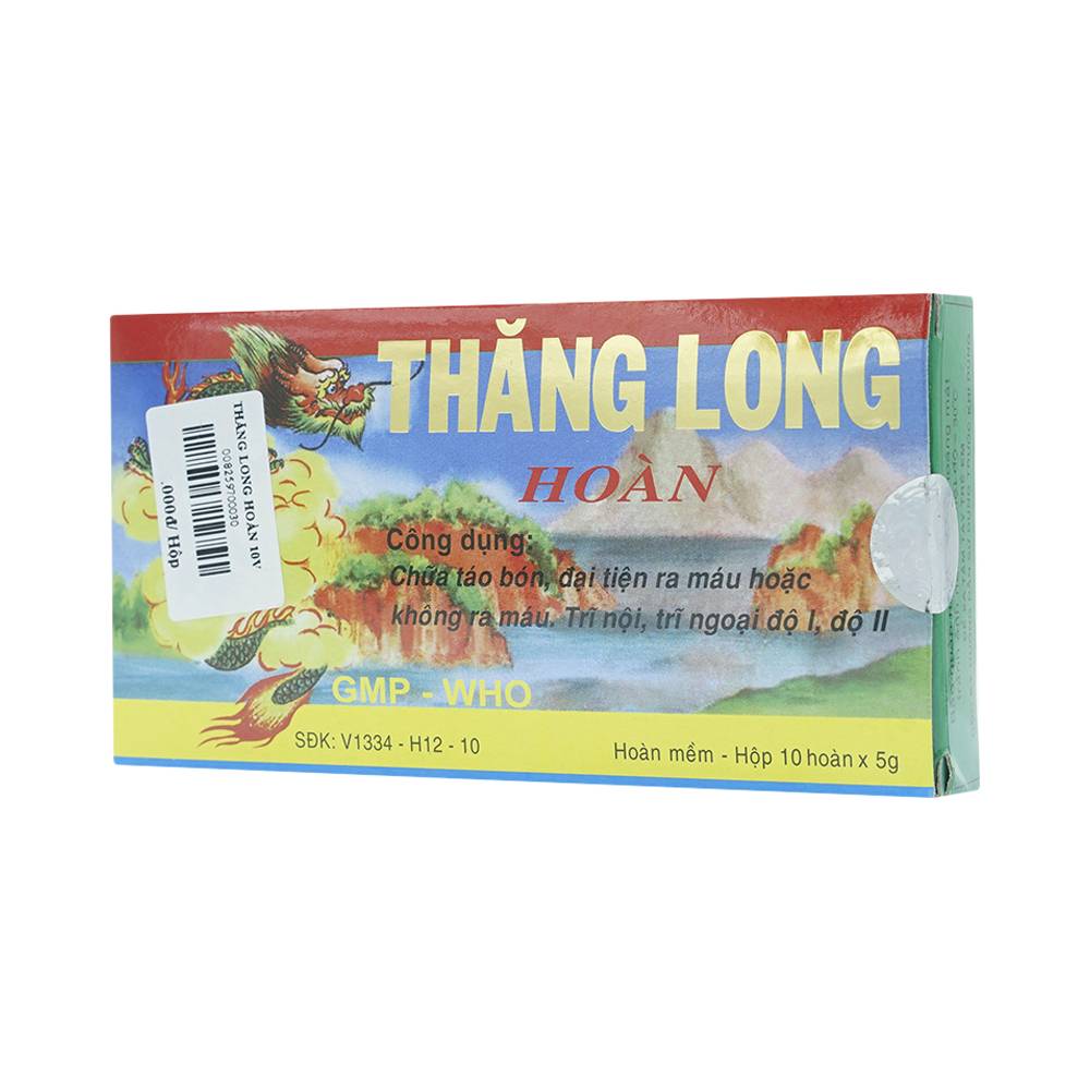 Thuốc Thăng Long Bảo Long chữa táo bón, đại tiện ra máu (10 viên)