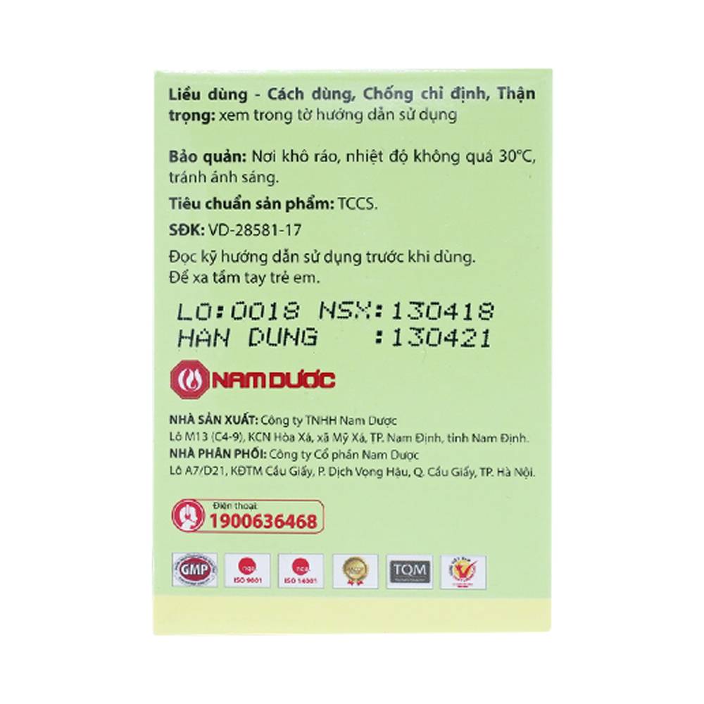 Thuốc thảo dược Thăng Trĩ Nam Dược hỗ trợ phòng và điều trị trĩ nội, trĩ ngoại (5 vỉ x 10 viên)