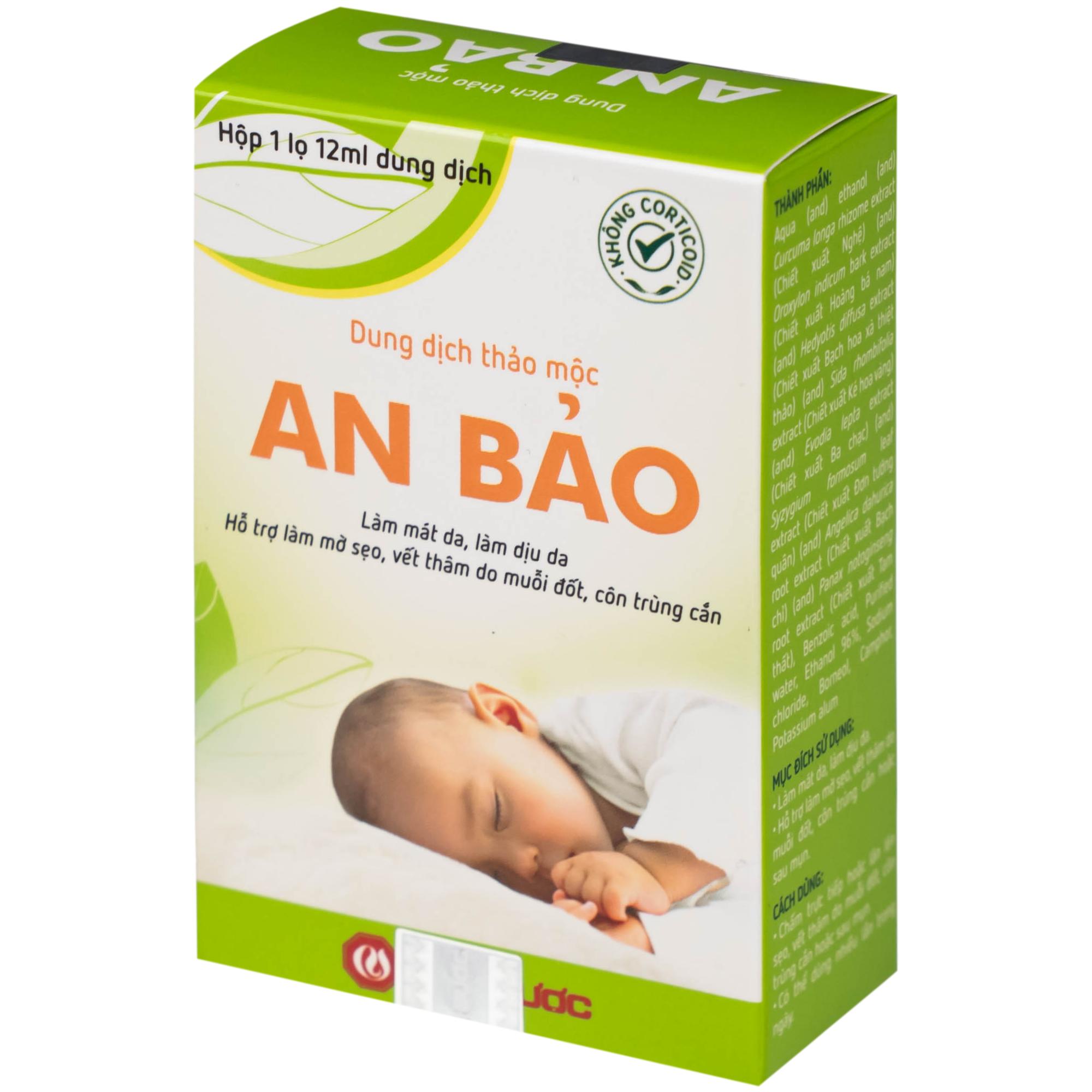 Gel bôi da An Bảo Nam Dược giảm ngứa, dịu nhẹ cho bé (12ml)