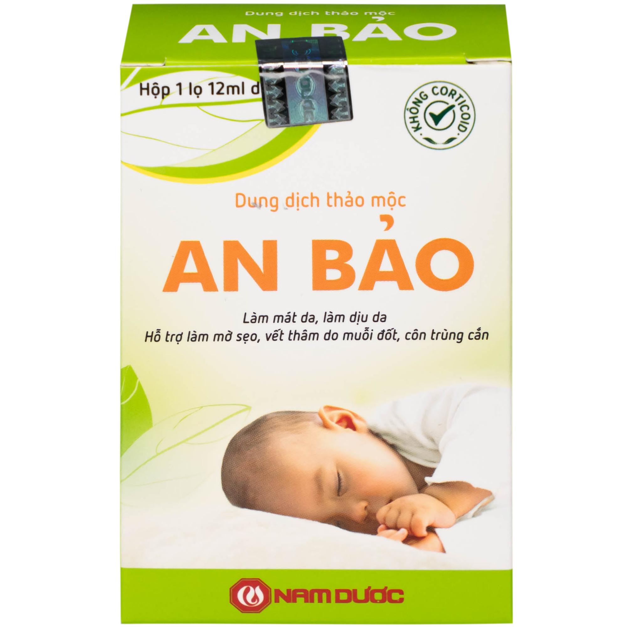 Gel bôi da An Bảo Nam Dược giảm ngứa, dịu nhẹ cho bé (12ml)