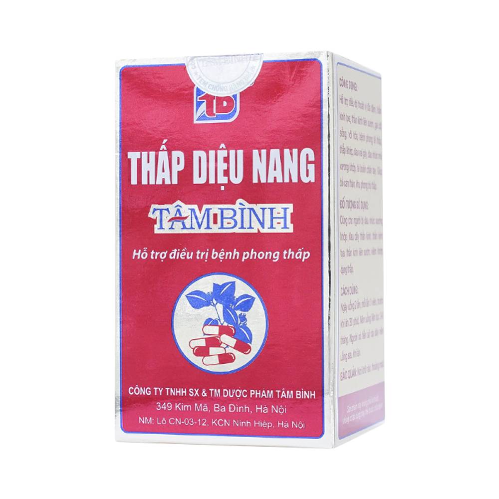 Viên uống trợ điều trị bệnh phong thấp Thấp Diệu Nang (60 viên)