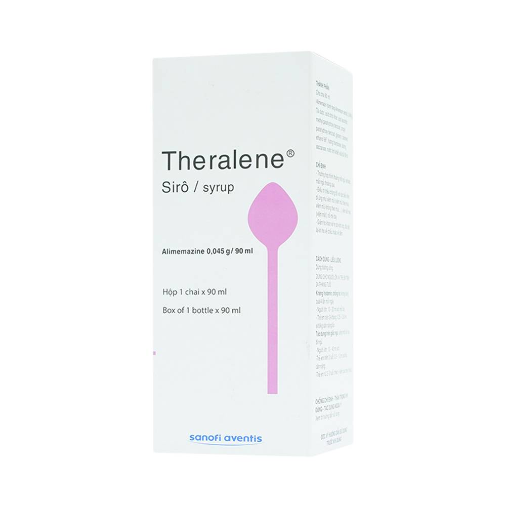 Siro Theralene Sanofi điều trị mất ngủ, viêm mũi (90ml)