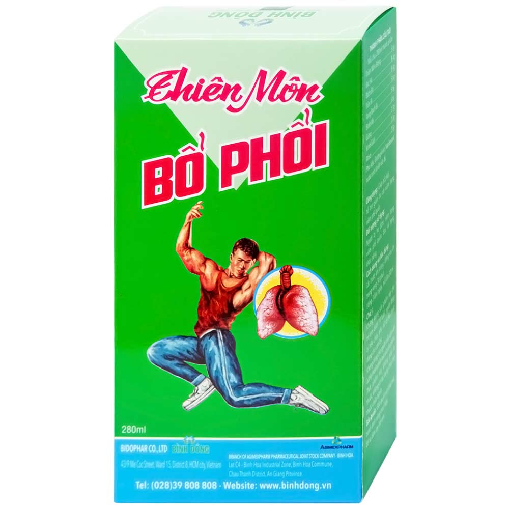 Hỗ trợ giảm ho Thiên Môn Bổ Phổi Bình Đông (280ml)