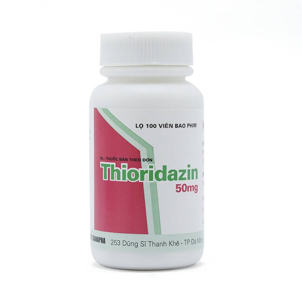 Thuốc Thioridazin 50mg Danapha điều trị bệnh tâm thần phân liệt (100 viên)