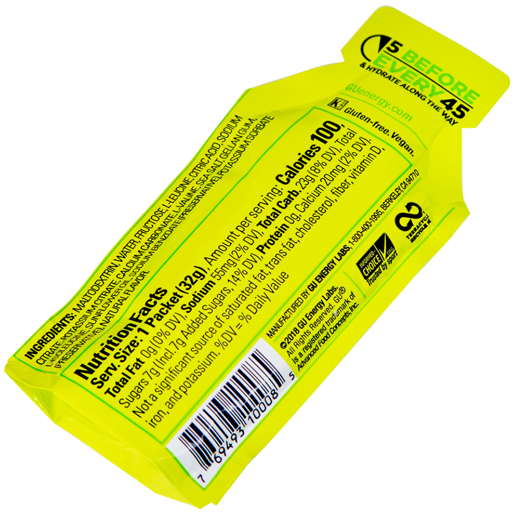 Thực phẩm bổ sung GU Energy Gel Lemon Sublime cung cấp dinh dưỡng và năng lượng (32g)