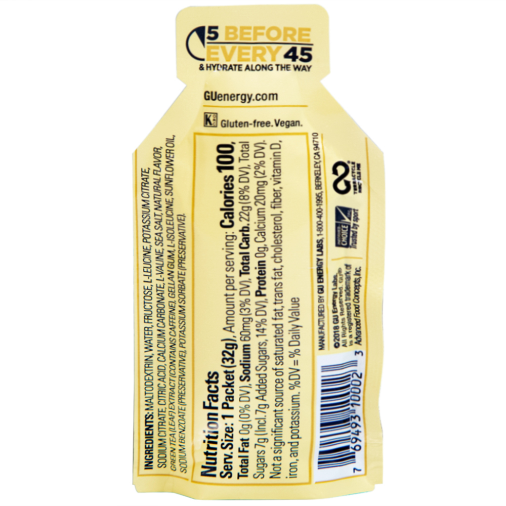 Thực phẩm bổ sung GU Energy Gel Vanilla Bean cung cấp dinh dưỡng và năng lượng cho cơ thể (32g)