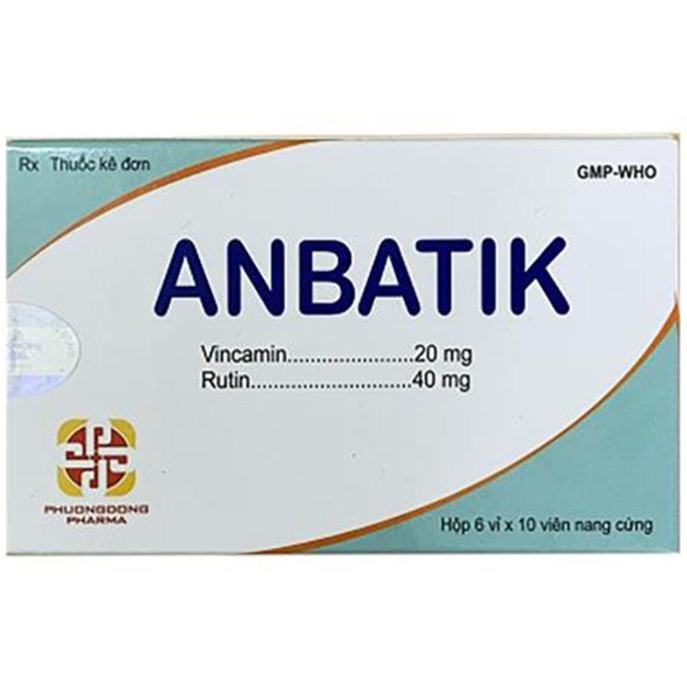 Thuốc Anbatik Phương Đông điều trị suy giảm trí nhớ, tăng tuần hoàn máu não, làm bền thành mạch (6 vỉ x 10 viên)