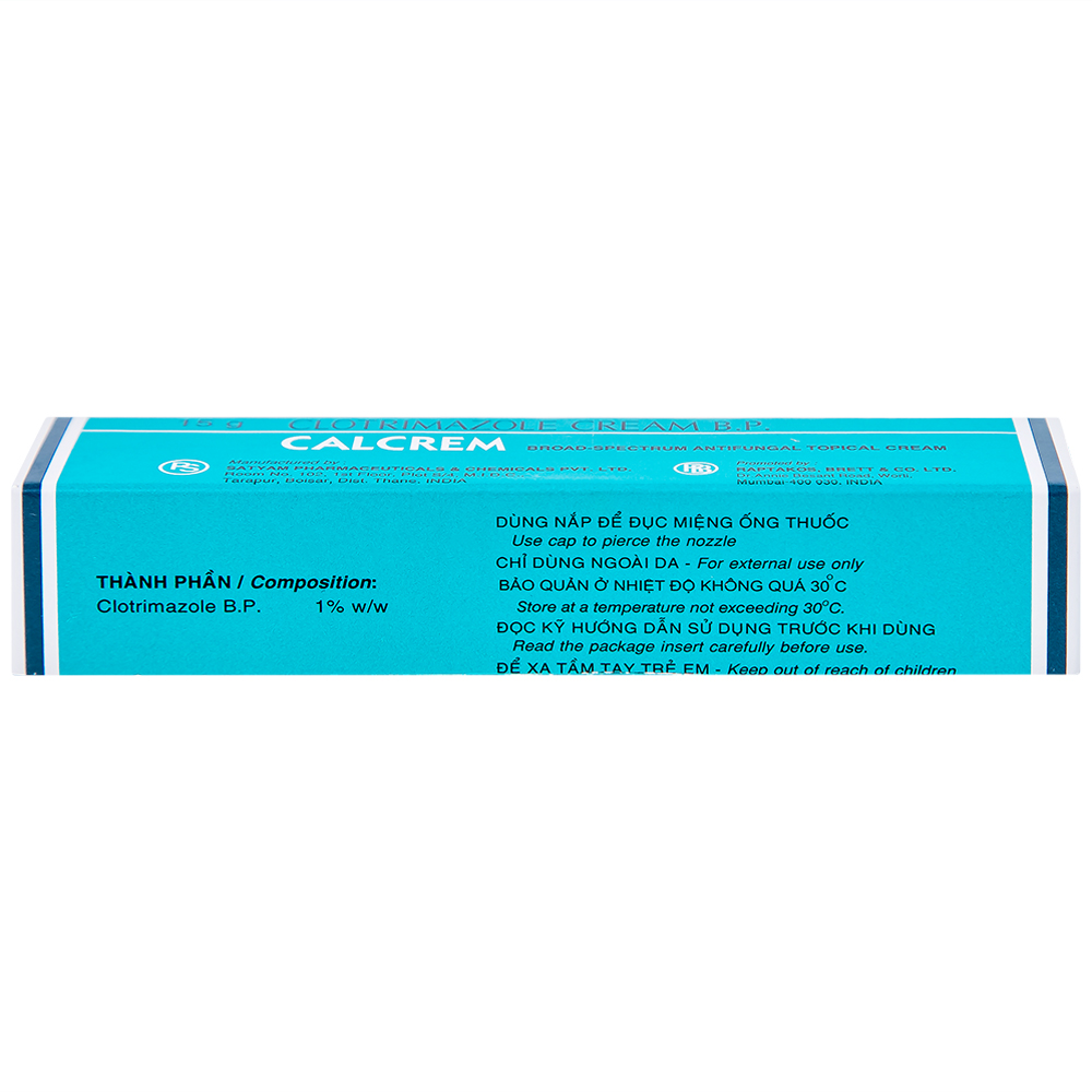Kem bôi Calcrem chống vi nấm phổ rộng (15g)