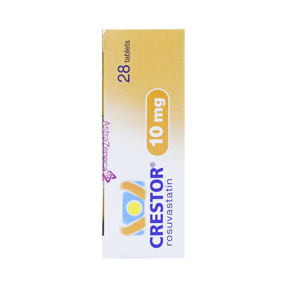 Thuốc Crestor 10mg AstraZeneca điều trị tăng cholesterol máu nguyên phát (2 vỉ x 14 viên)