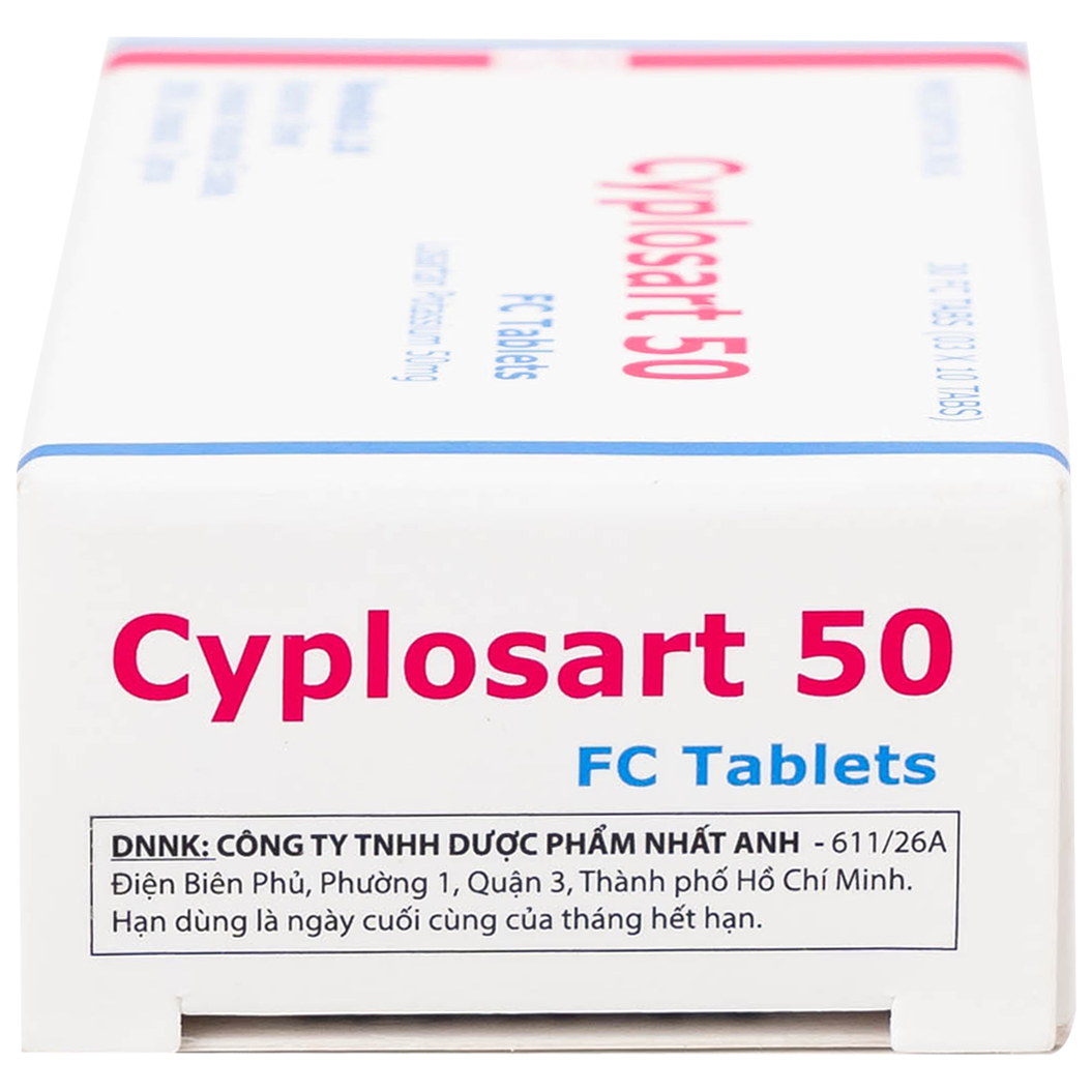 Thuốc Cyplosart 50 Remedica điều trị tăng huyết áp (3 vỉ x 10 viên)