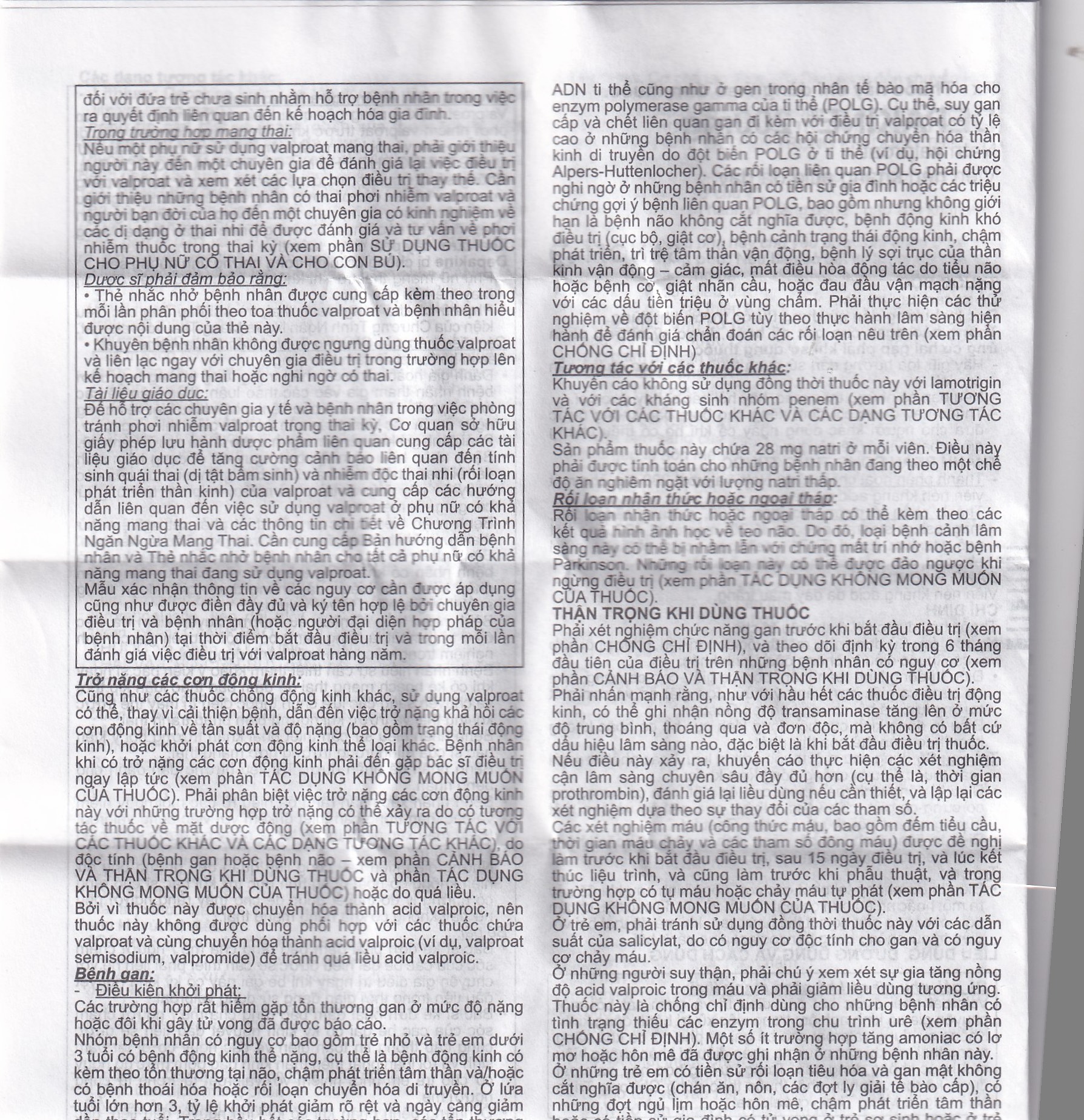 Thuốc Depakine 200mg Sanofi điều trị động kinh (40 viên)