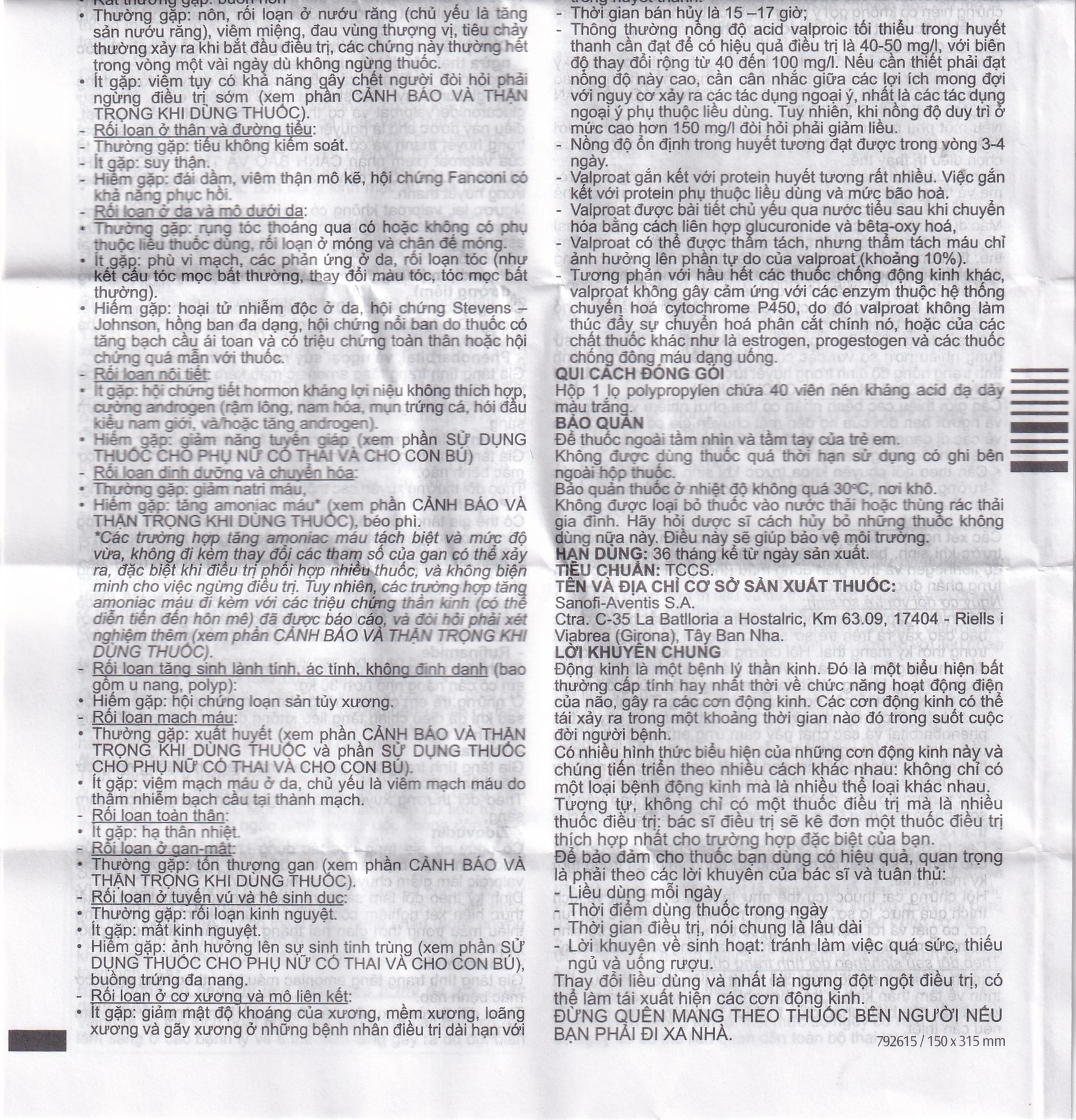 Thuốc Depakine 200mg Sanofi điều trị động kinh (40 viên)