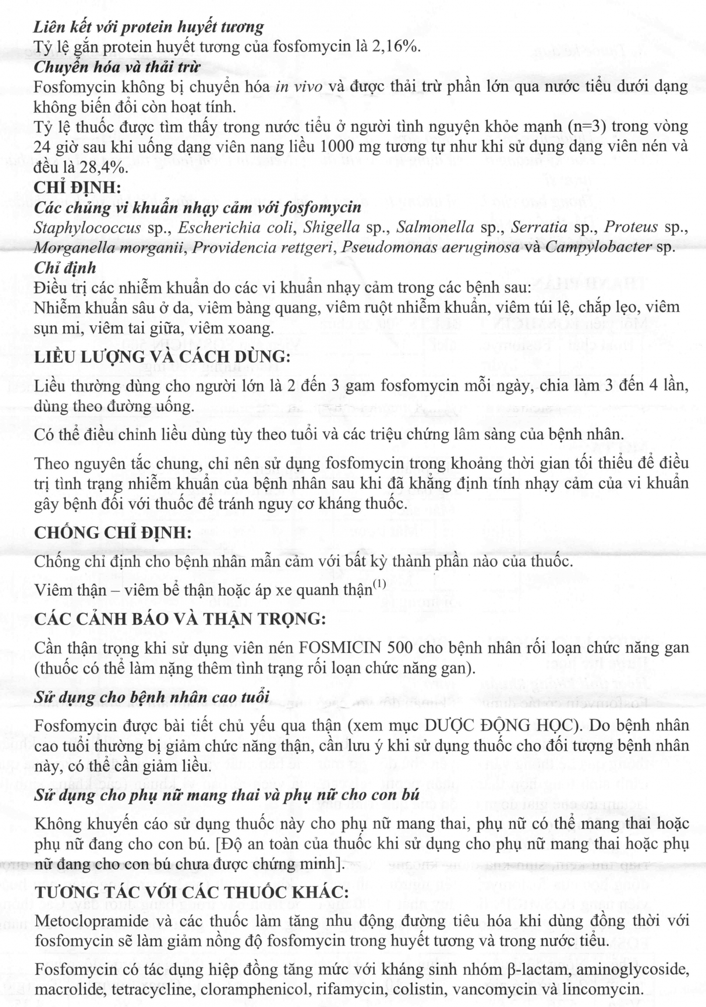 Thuốc Fosmicin 500 Meiji điều trị nhiễm khuẩn (2 vỉ x 10 viên)