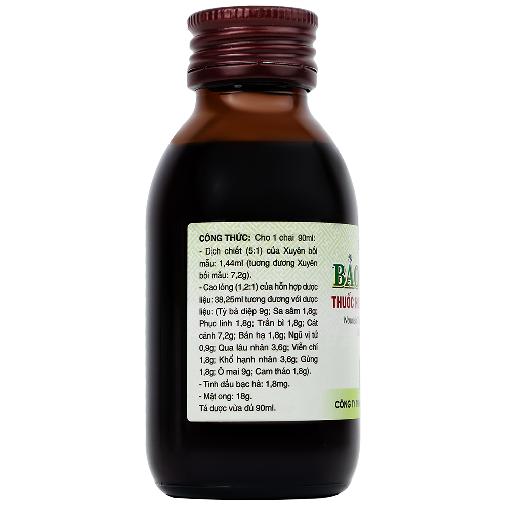 Siro Bảo Thanh Hoa Linh điều trị ho, bổ phế, hóa đờm (90ml)