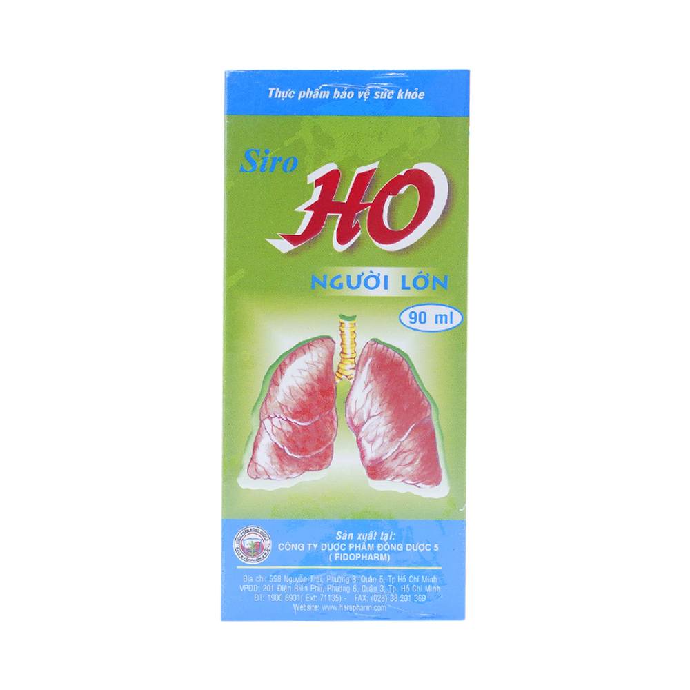 Siro Ho Người Lớn FidoPharm giúp thanh phế, giảm ho (90ml)
