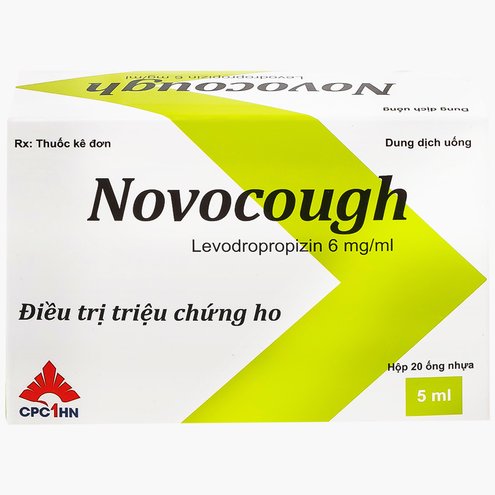 Dung dịch uống Novocough 6mg/ml CPC1HN điều trị triệu chứng ho (20 ống x 5ml)