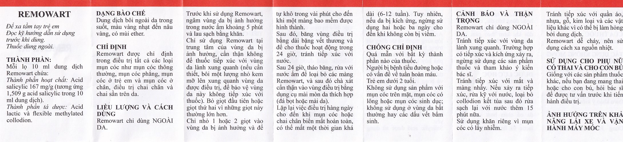 Dung dịch bôi ngoài da Remowart Farmalabor điều trị mụn cóc, chai chân và chai sần trên da (10ml)