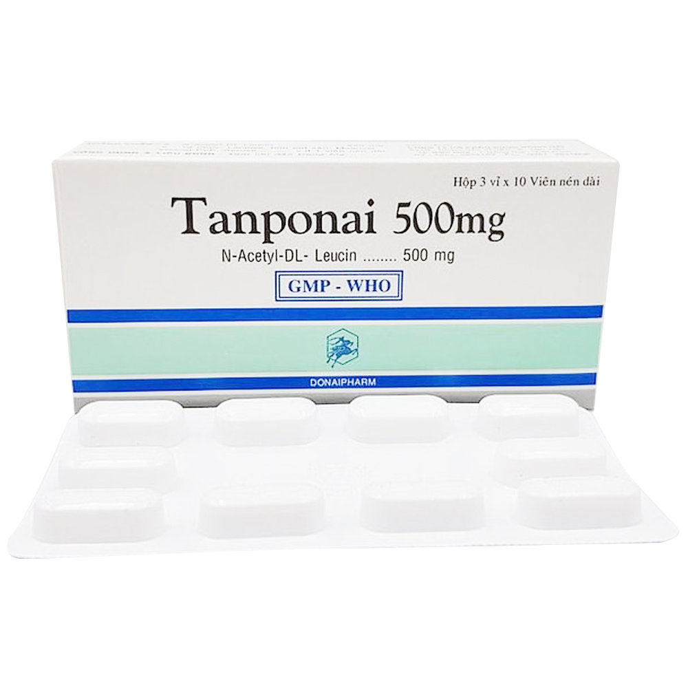 Thuốc Tanponai 500mg Donaipharm điều trị triệu chứng các cơn chóng mặt (3 vỉ x 10 viên)