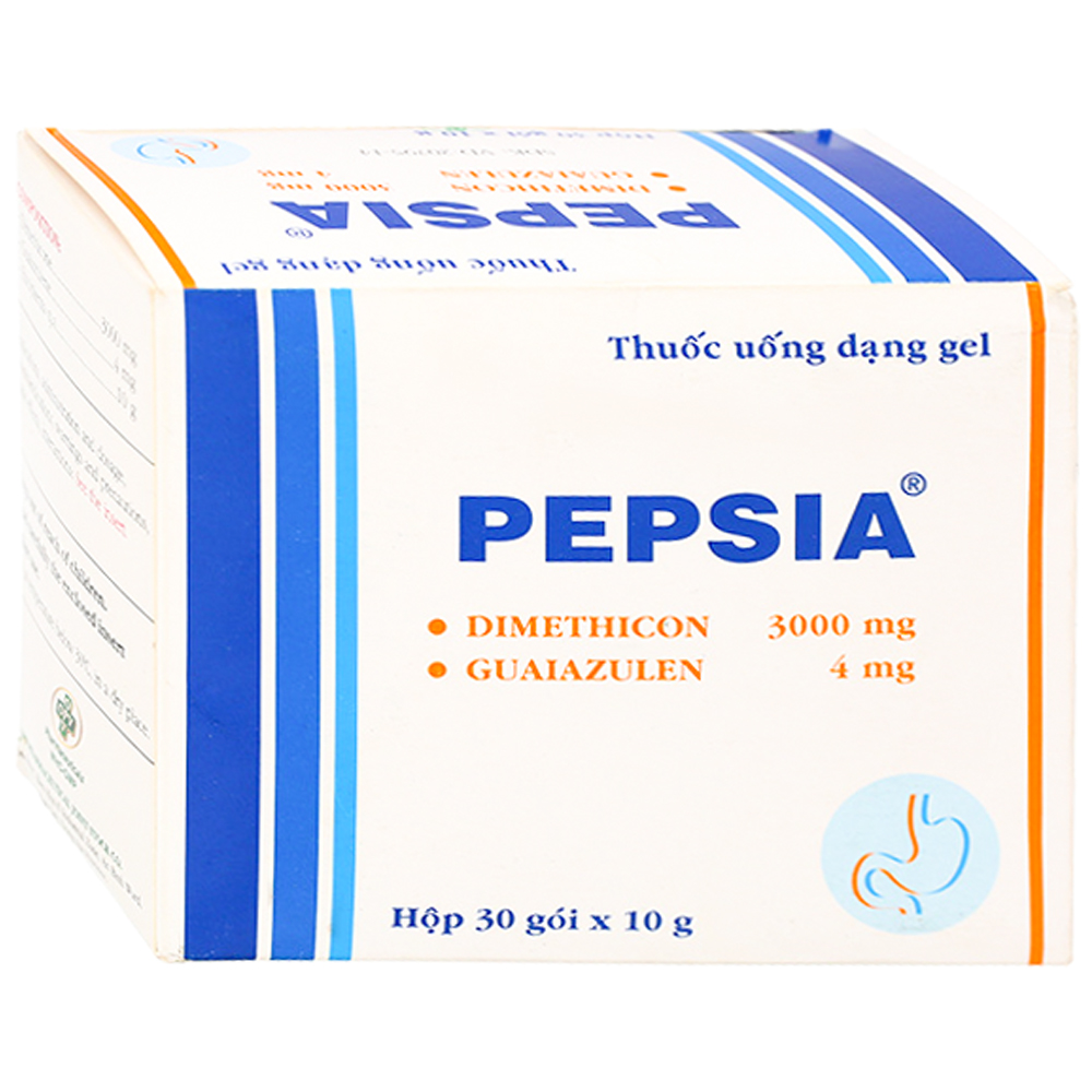 Thuốc uống dạng gel Pepsia OPV điều trị triệu chứng đầy hơi, ợ nóng, ợ chua (30 gói x 10g)