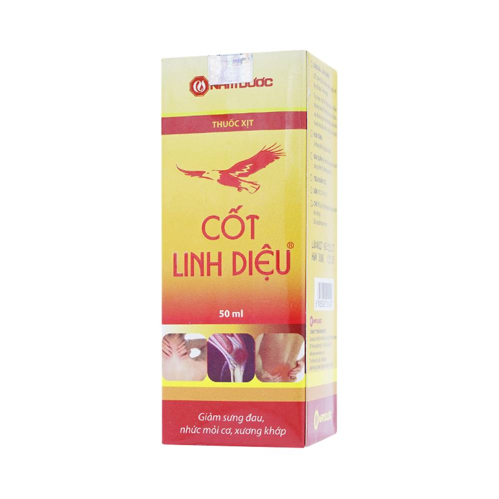 Thuốc xịt Cốt Linh Diệu Nam Dược giảm sưng đau, nhức mỏi cơ, xương khớp (50ml)