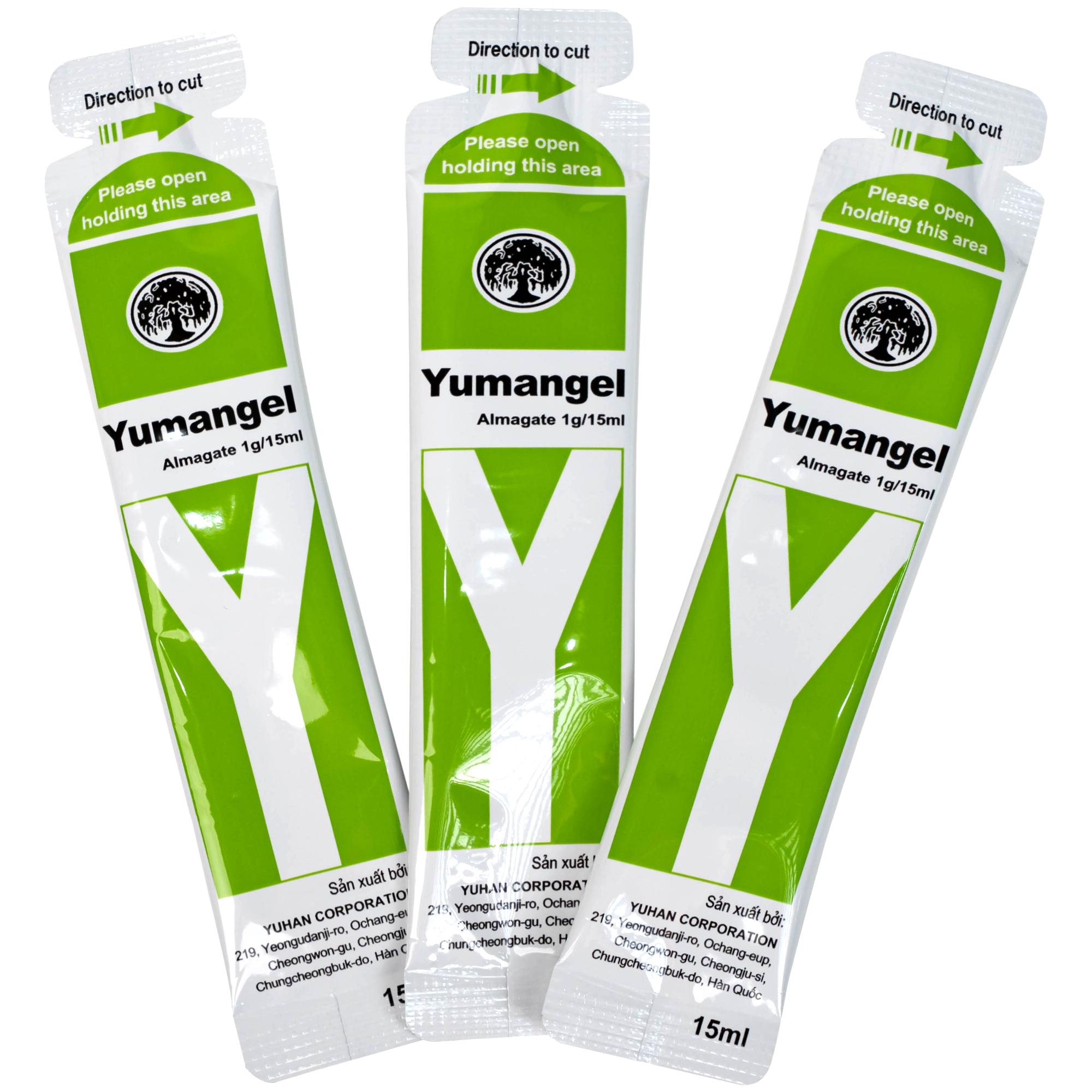 Hỗn dịch uống Yumangel Yuhan kháng acid và cải thiện loét dạ dày - tá tràng (20 gói x 15ml) 