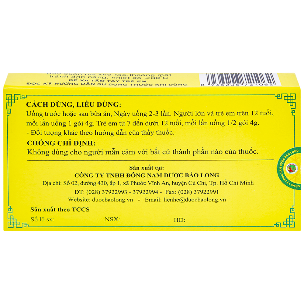 Thuốc Tiềm Long Bảo Long điều trị viêm đại tràng, loét hành tá tràng (10 gói x 4g)