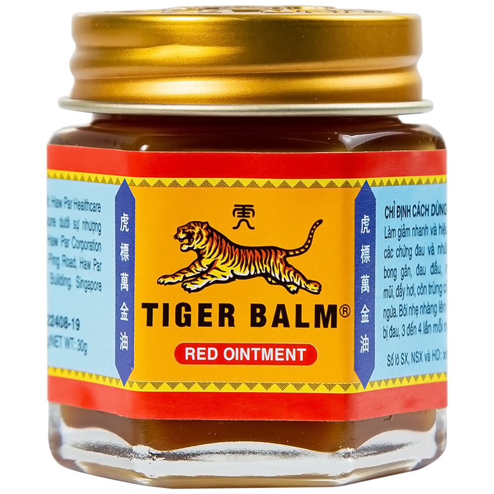 Thuốc mỡ Tiger Balm Red Ointment Haw Par giảm đau và nhức cơ, bong gân (30g)