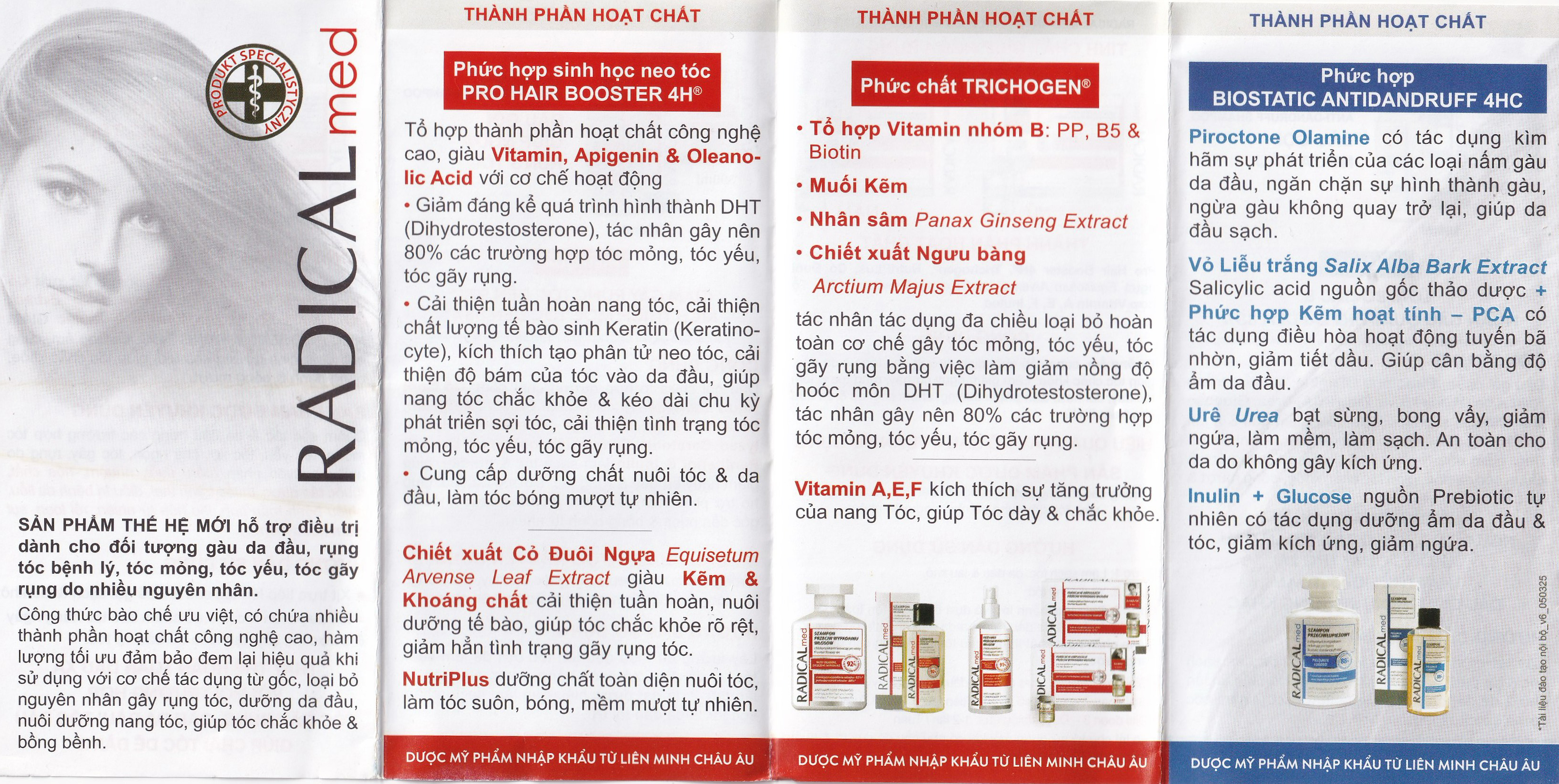 Tinh chất Radical Med Anti-Hair Loss ngừa rụng tóc cho nam (3 ống)