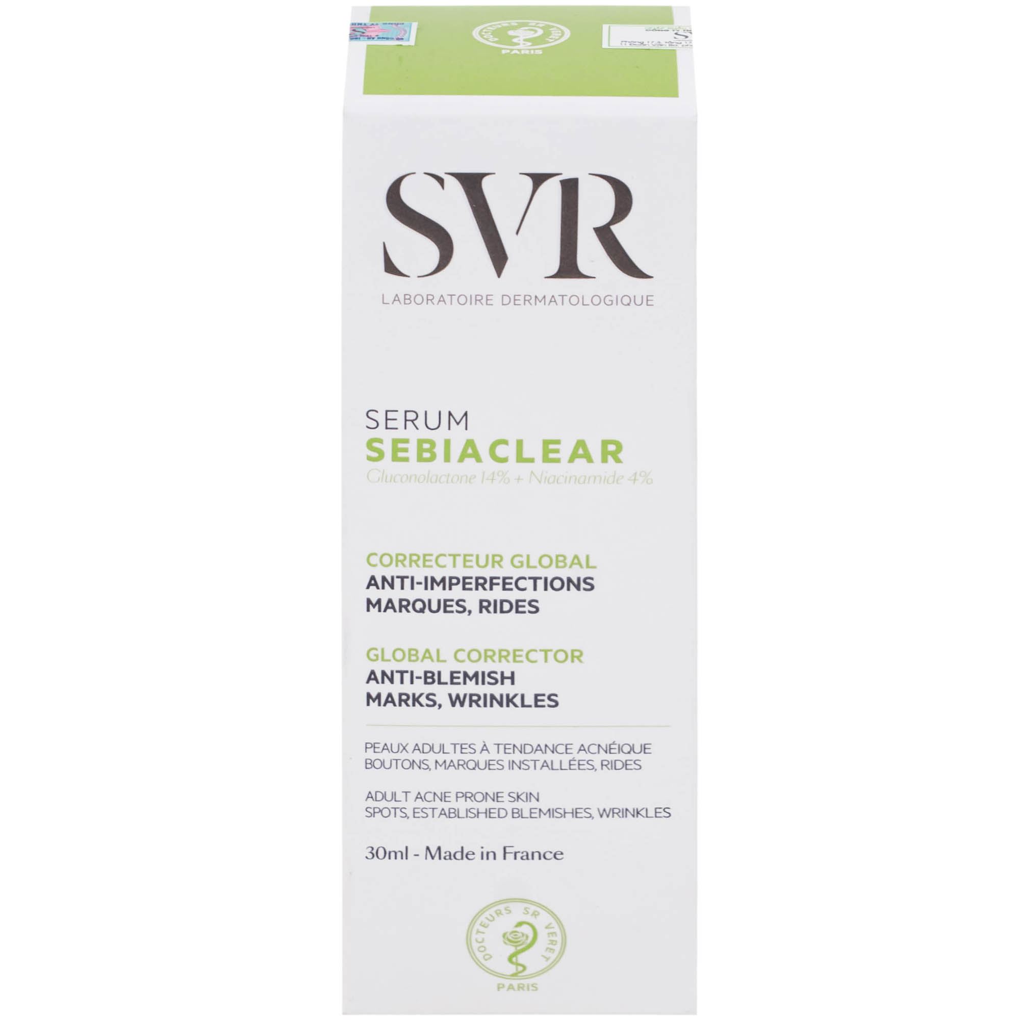 Tinh chất SVR Sebiaclear Serum giảm mụn mờ thâm, làm mịn da (30ml)