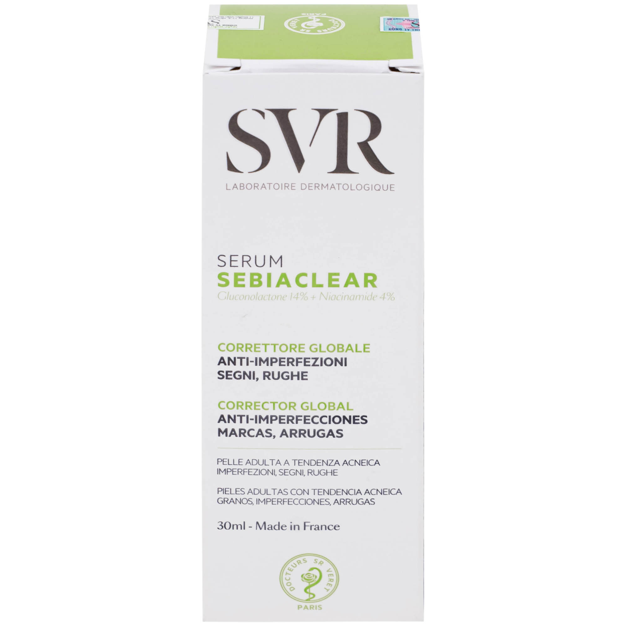 Tinh chất SVR Sebiaclear Serum giảm mụn mờ thâm, làm mịn da (30ml)