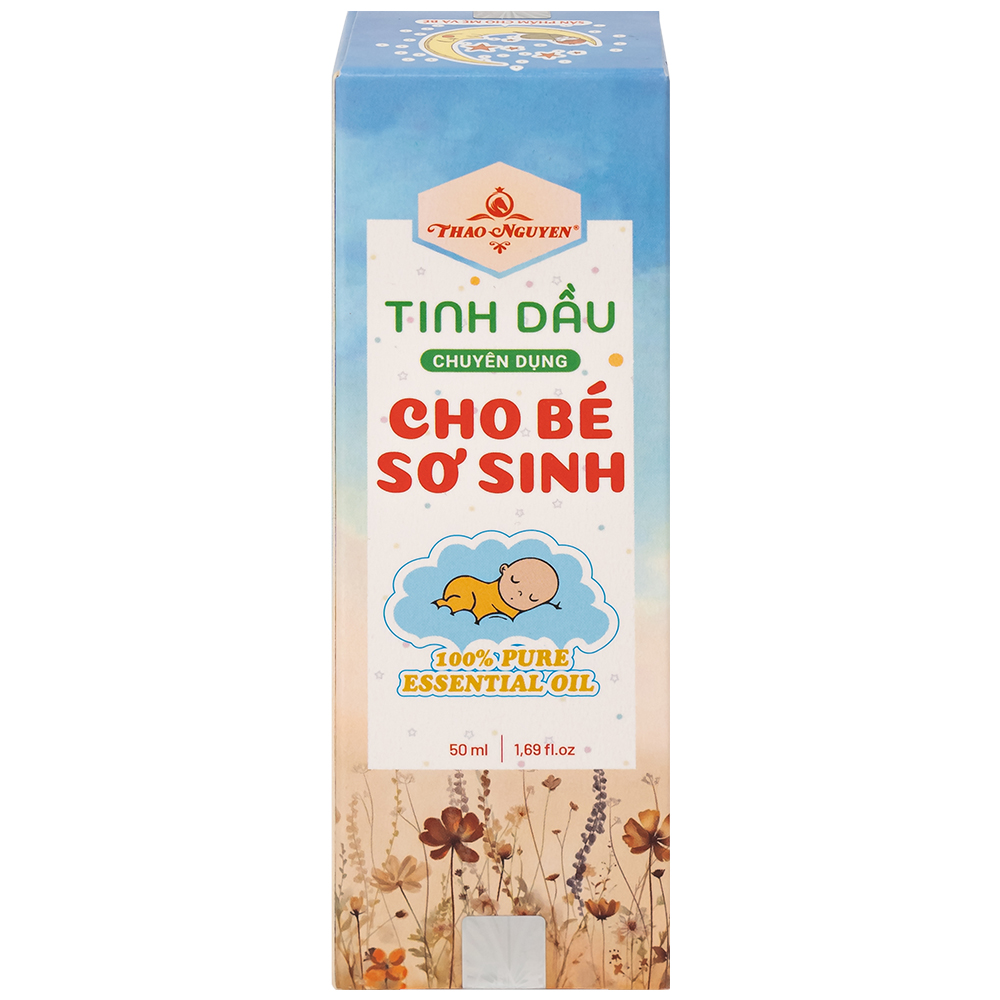 Tinh dầu cho bé sơ sinh Thảo Nguyên giúp phòng ngừa cảm lạnh, phòng gió, làm ấm phổi (50ml)