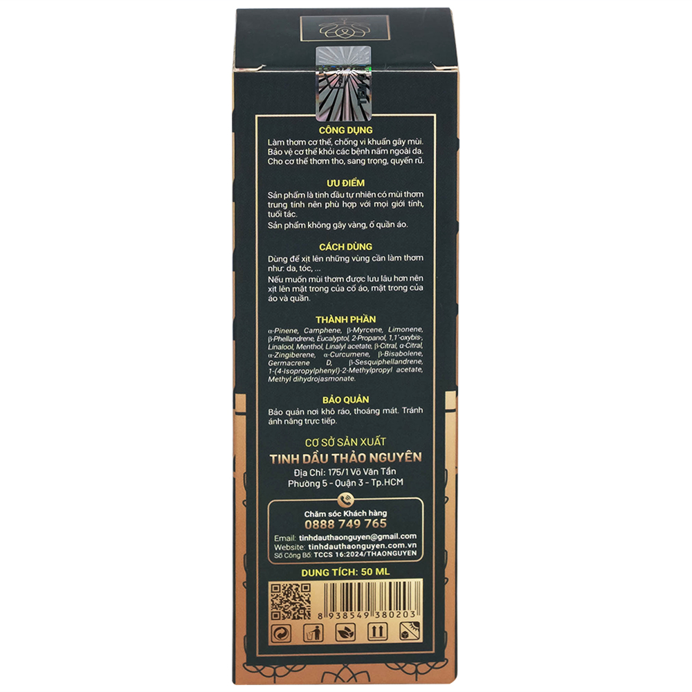 Tinh dầu Le Gamme Thảo Nguyên 50ml làm thơm cơ thể, chống vi khuẩn gây mùi