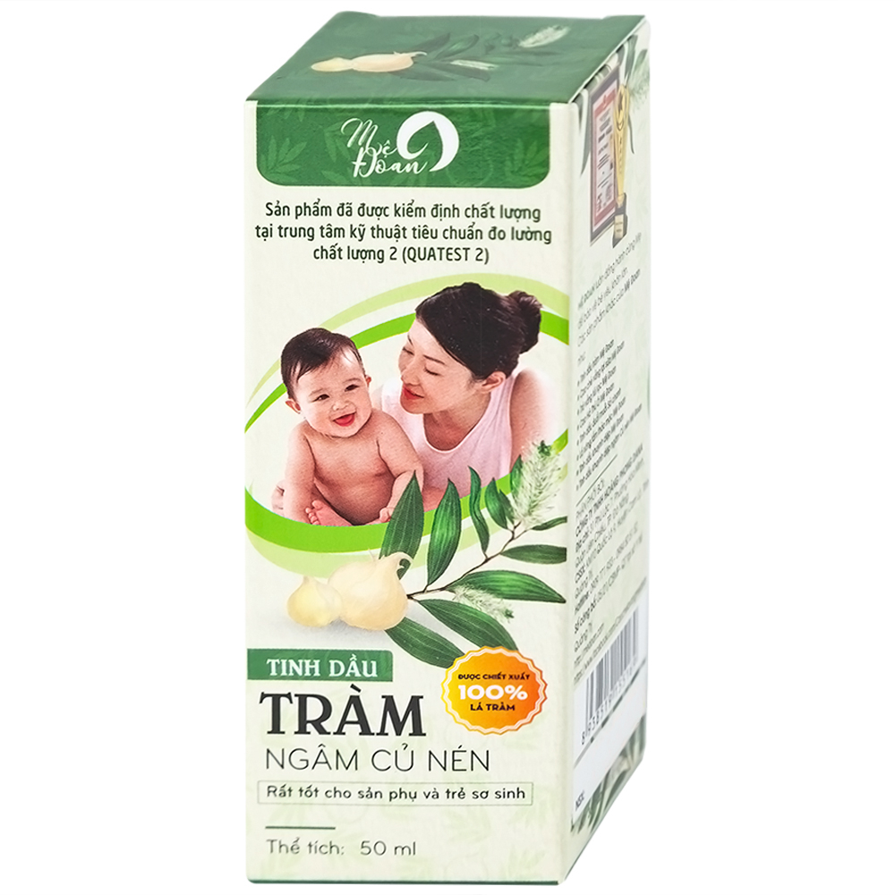 Tinh dầu tràm ngâm củ nén Mệ Đoan giúp xoa bóp, giảm đau (50ml)