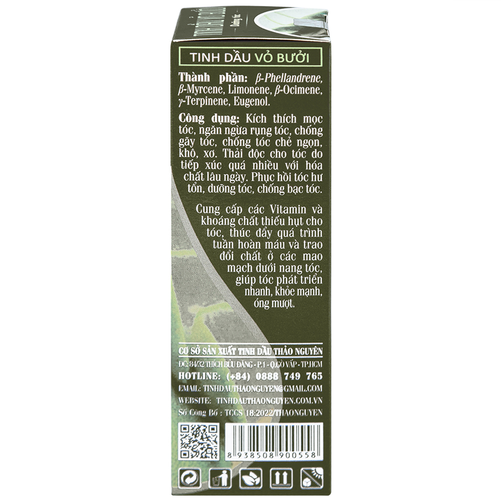 Tinh dầu vỏ bưởi dưỡng tóc Thảo Nguyên kích thích mọc tóc, ngừa rụng tóc (100ml)