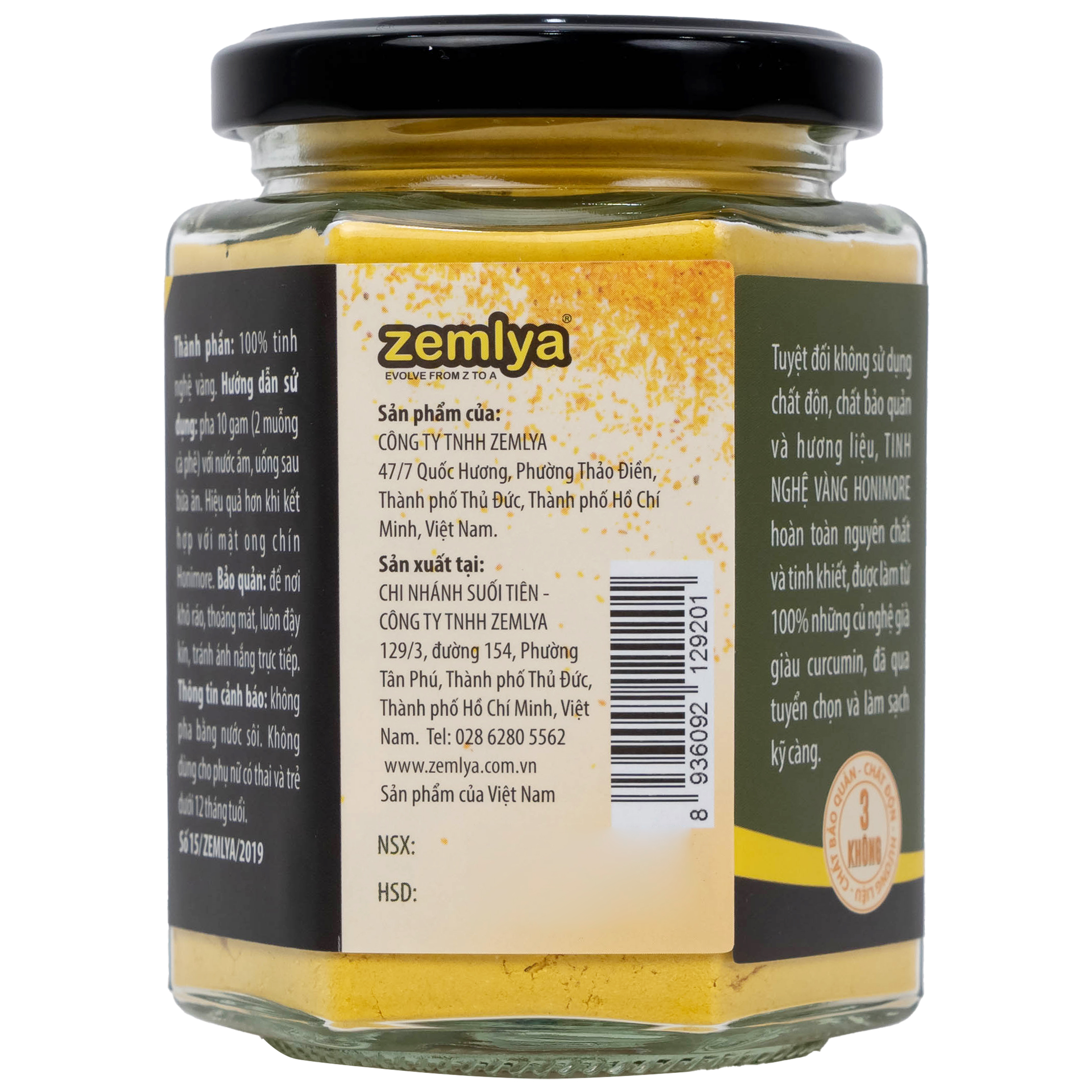 Tinh Bột Nghệ Honimore (130g)