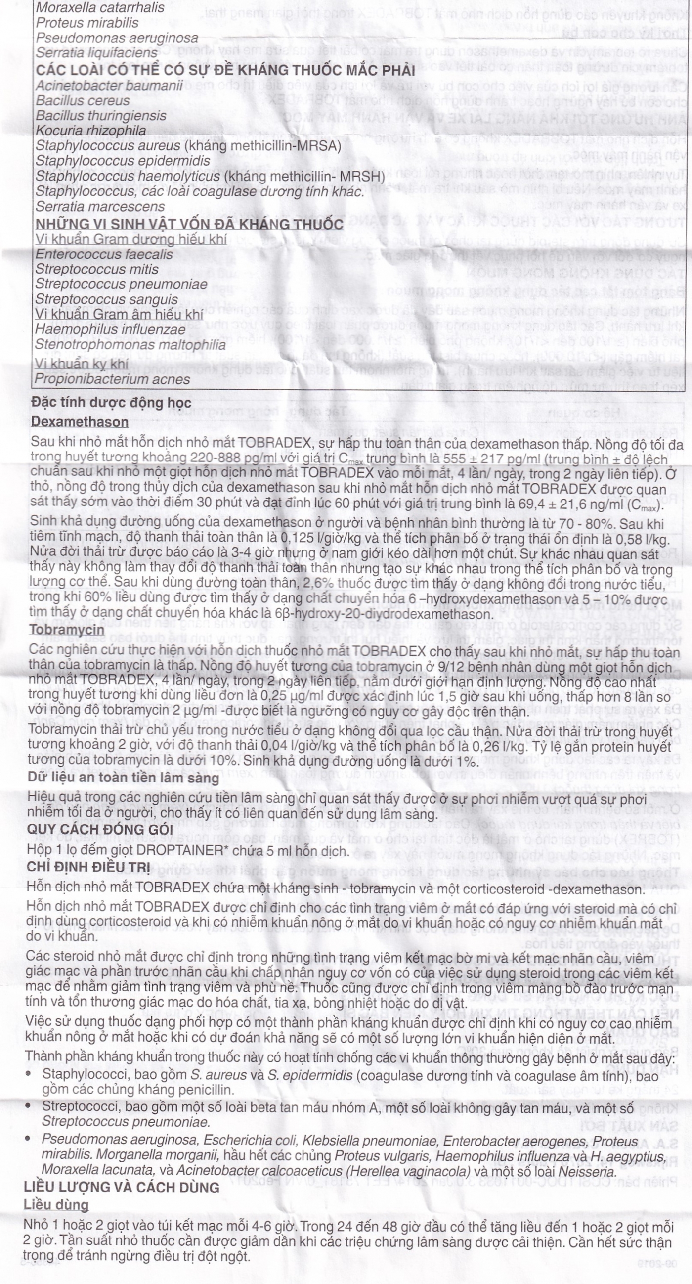 Hỗn dịch nhỏ mắt Tobradex điều trị tình trạng viêm ở mắt (5ml)