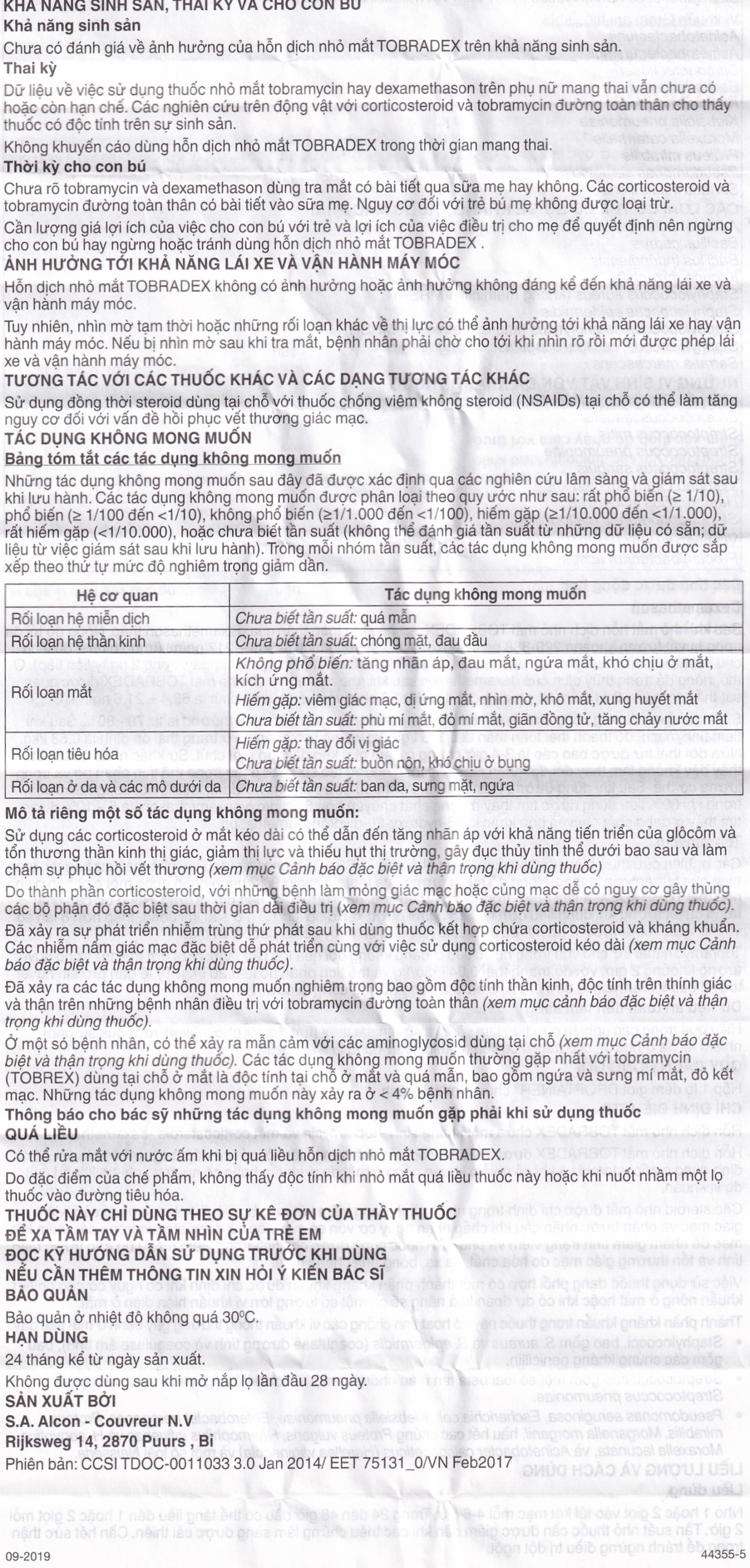 Hỗn dịch nhỏ mắt Tobradex điều trị tình trạng viêm ở mắt (5ml)