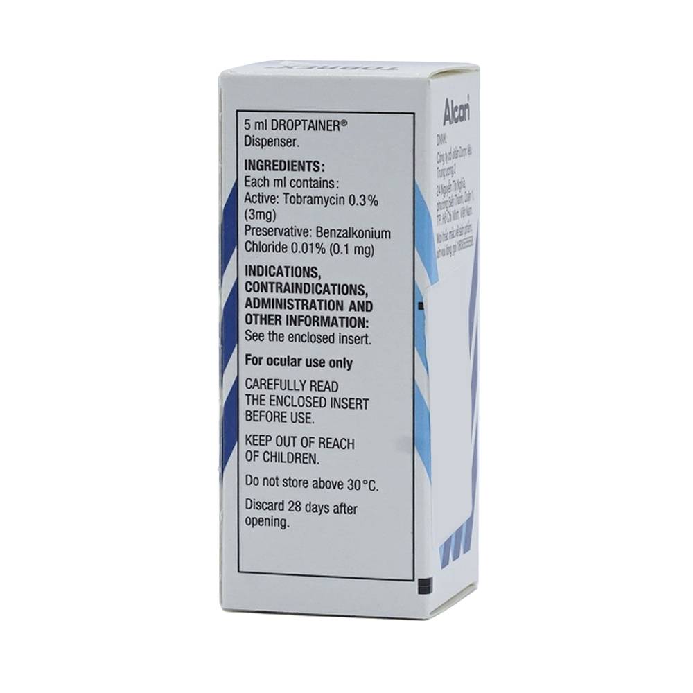 Thuốc nhỏ mắt Tobrex Alcon điều trị nhiễm khuẩn ở mắt (5ml)