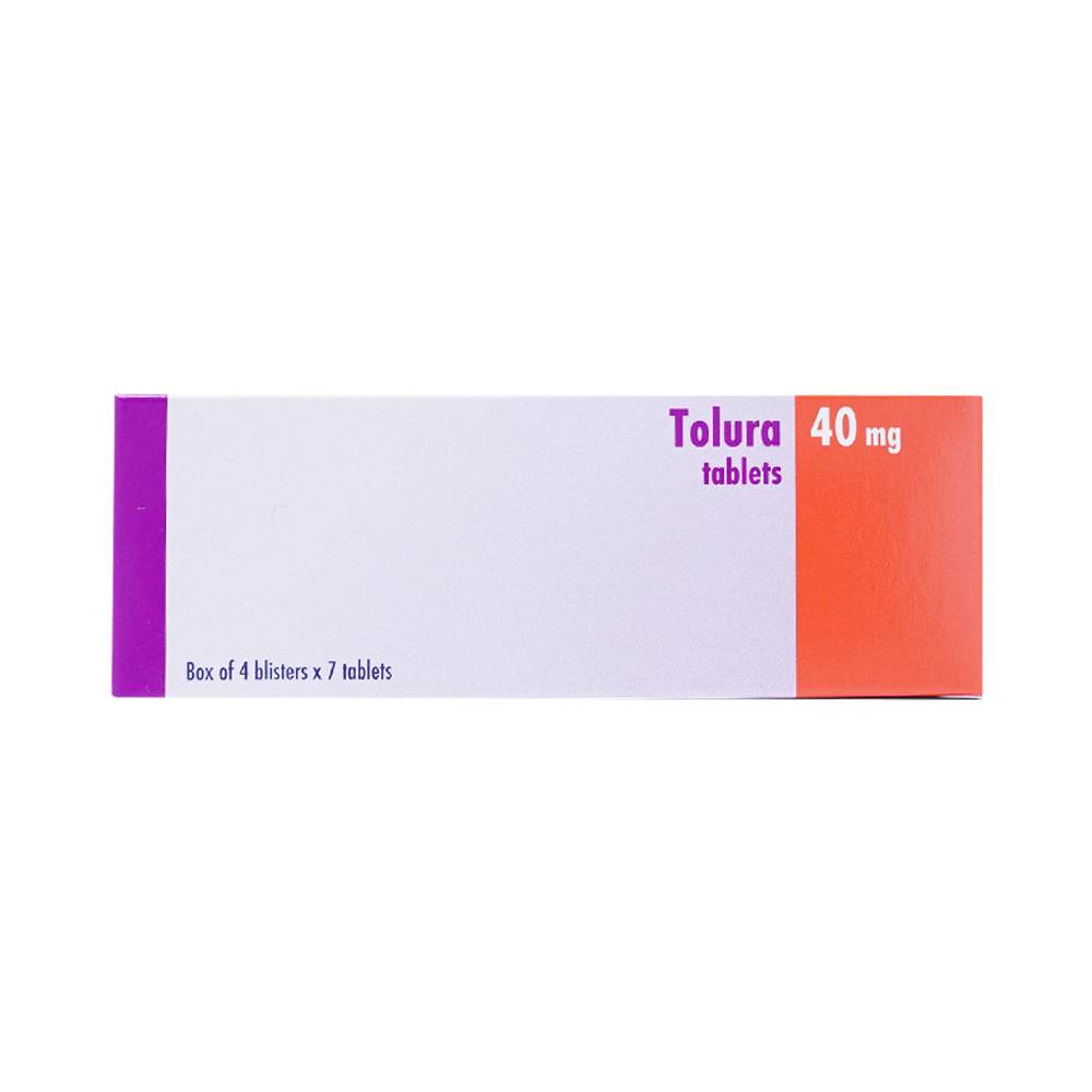Thuốc Tolura Tablets 40mg Krka điều trị cao huyết áp (4 vỉ x 7 viên)