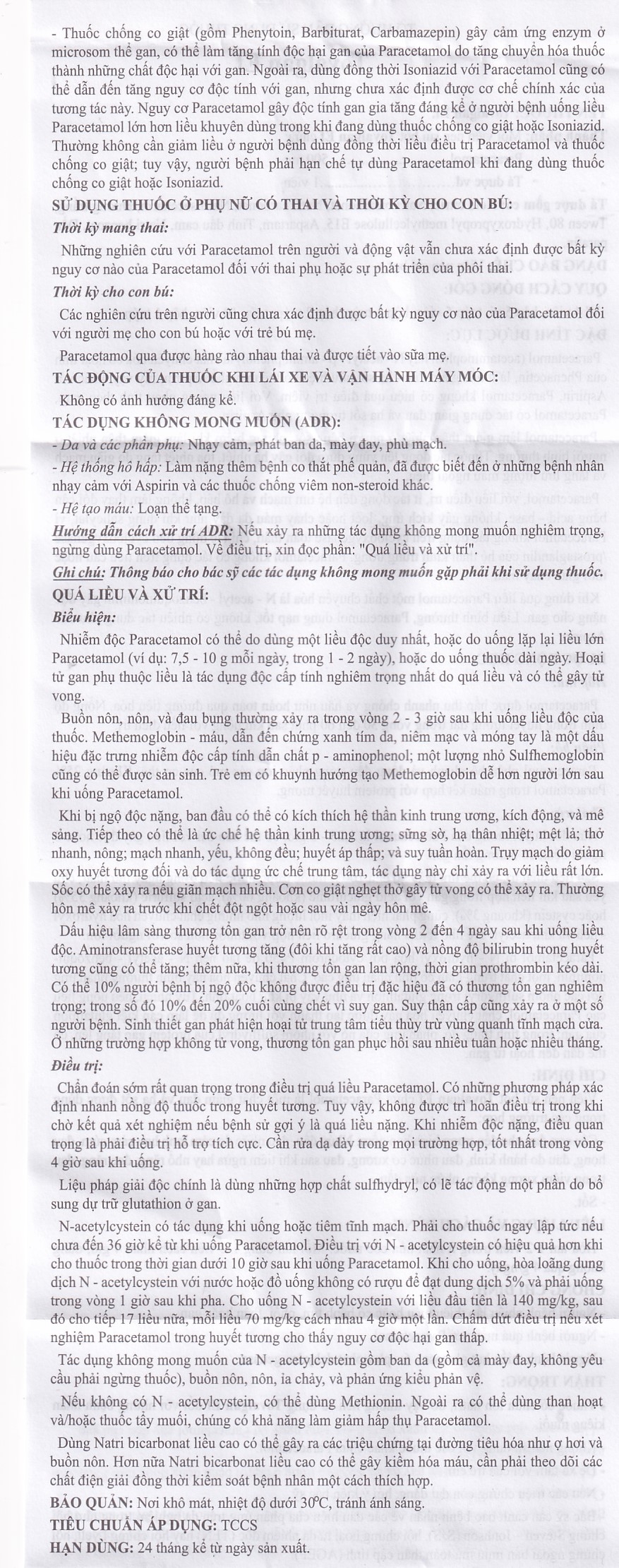 Viên sủi Tovalgan Ef Trường Thọ Pharma giảm đau, hạ sốt (5 vỉ x 4 viên) 