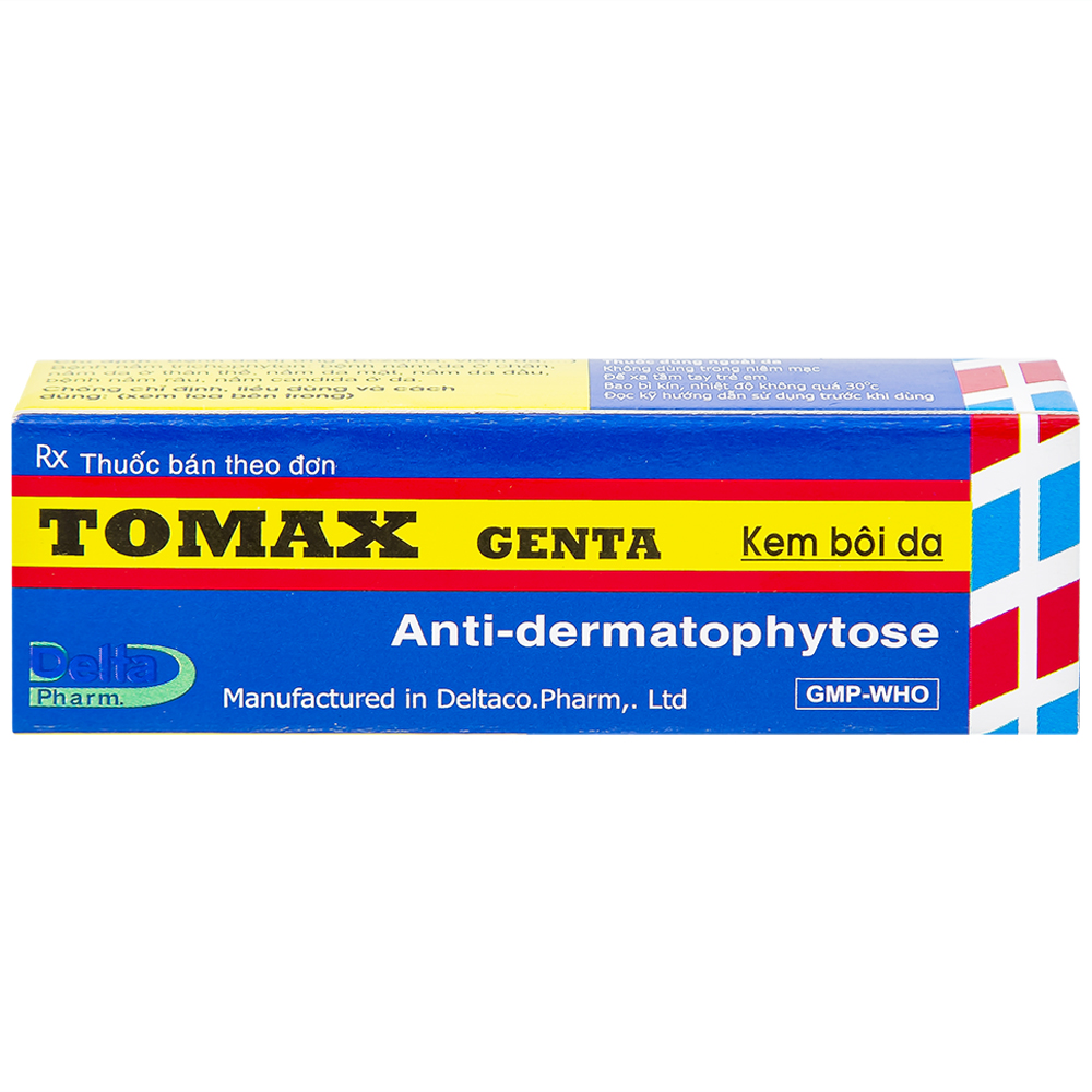 Kem bôi da Tomax Genta Detapharm điều trị bệnh da dị ứng (6g)