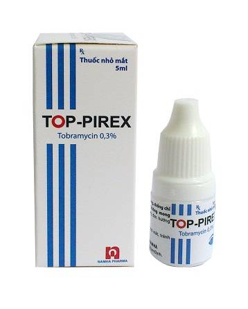 Thuốc nhỏ mắt Top-Pirex Nam Hà điều trị nhiễm khuẩn mắt (5ml)