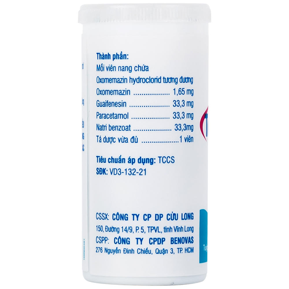 Thuốc Topralsin Benovas điều trị triệu chứng ho khan, ho do dị ứng và kích ứng (24 viên)