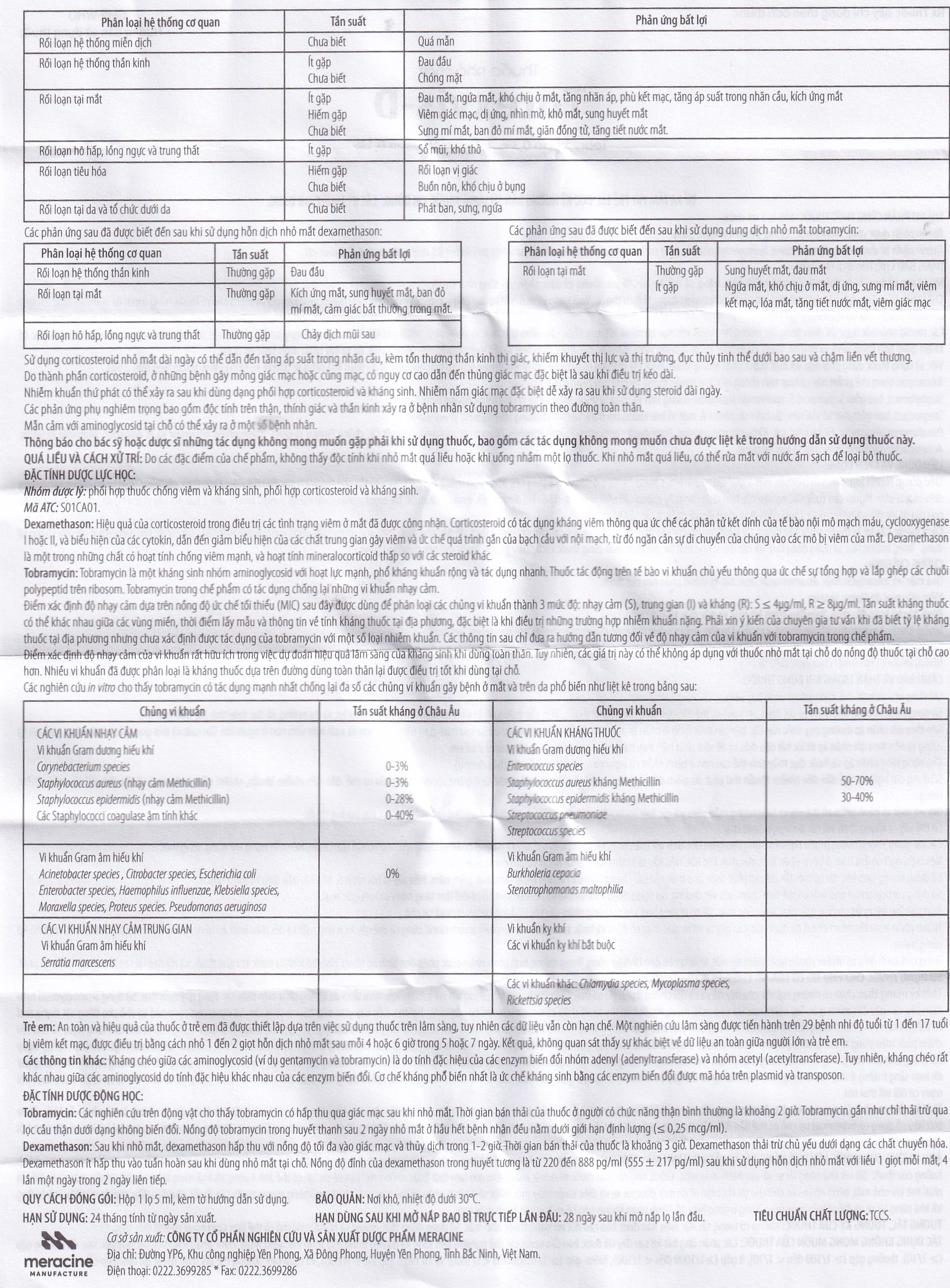 Thuốc nhỏ mắt Torexvis 0,3% Gia Nguyễn phòng và điều trị viêm và ngăn ngừa nhiễm khuẩn (5ml)