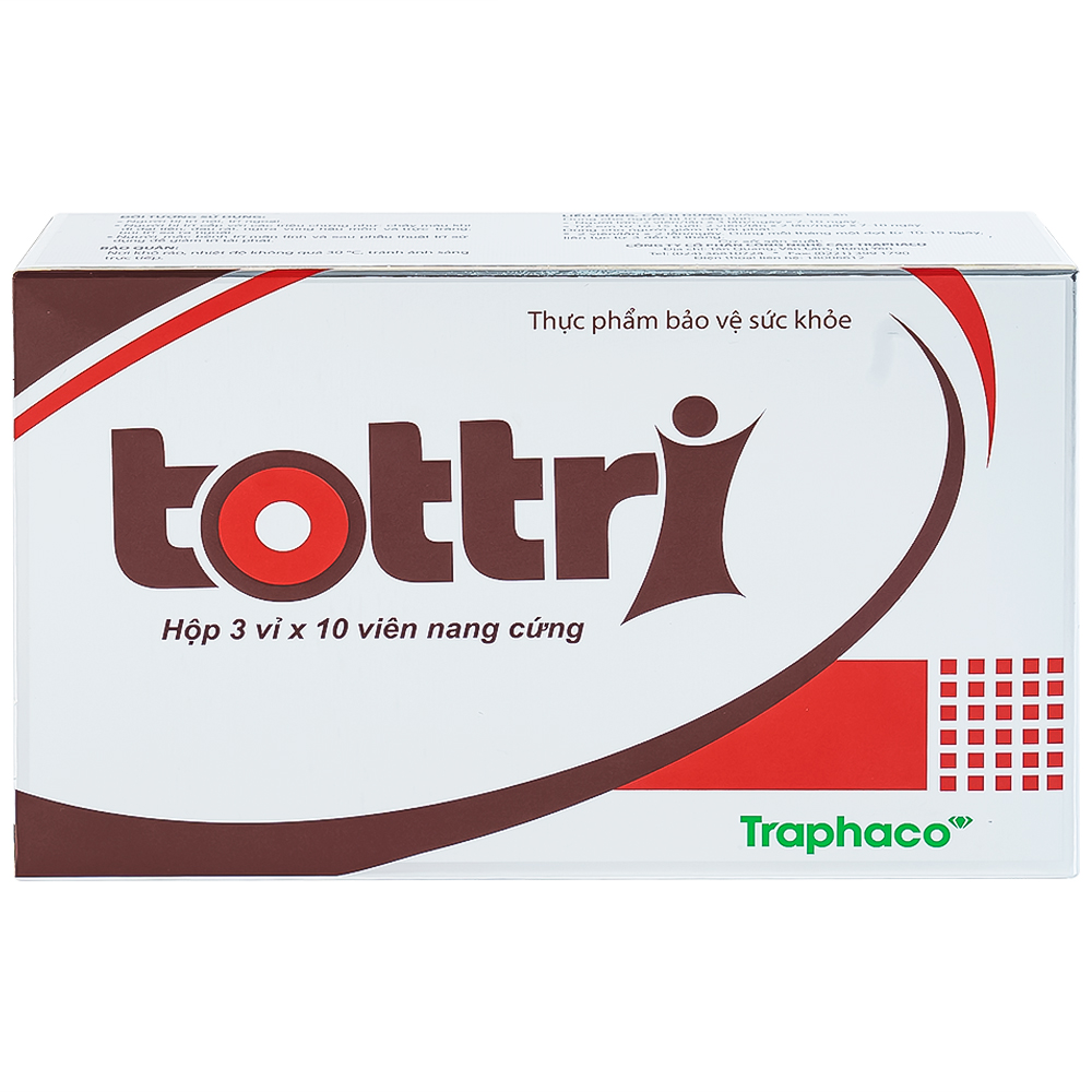 Viên hỗ trợ làm giảm triệu chứng trĩ nội, trĩ ngoại Tottri Traphaco (3 vỉ x 10 viên)
