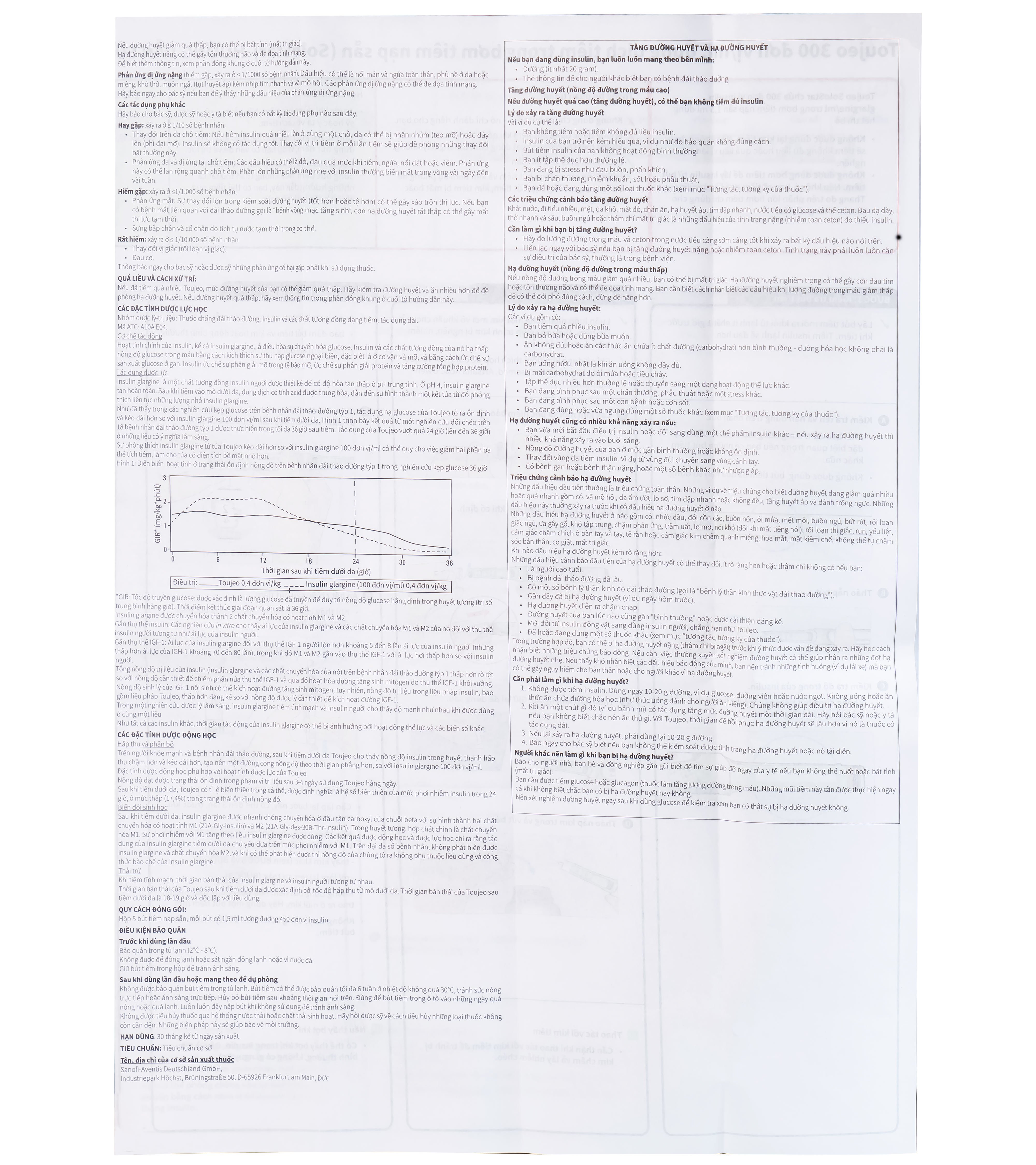 Thuốc tiêm Toujeo Solostar 300U/ml Sanofi điều trị đái tháo đường (5 cây)