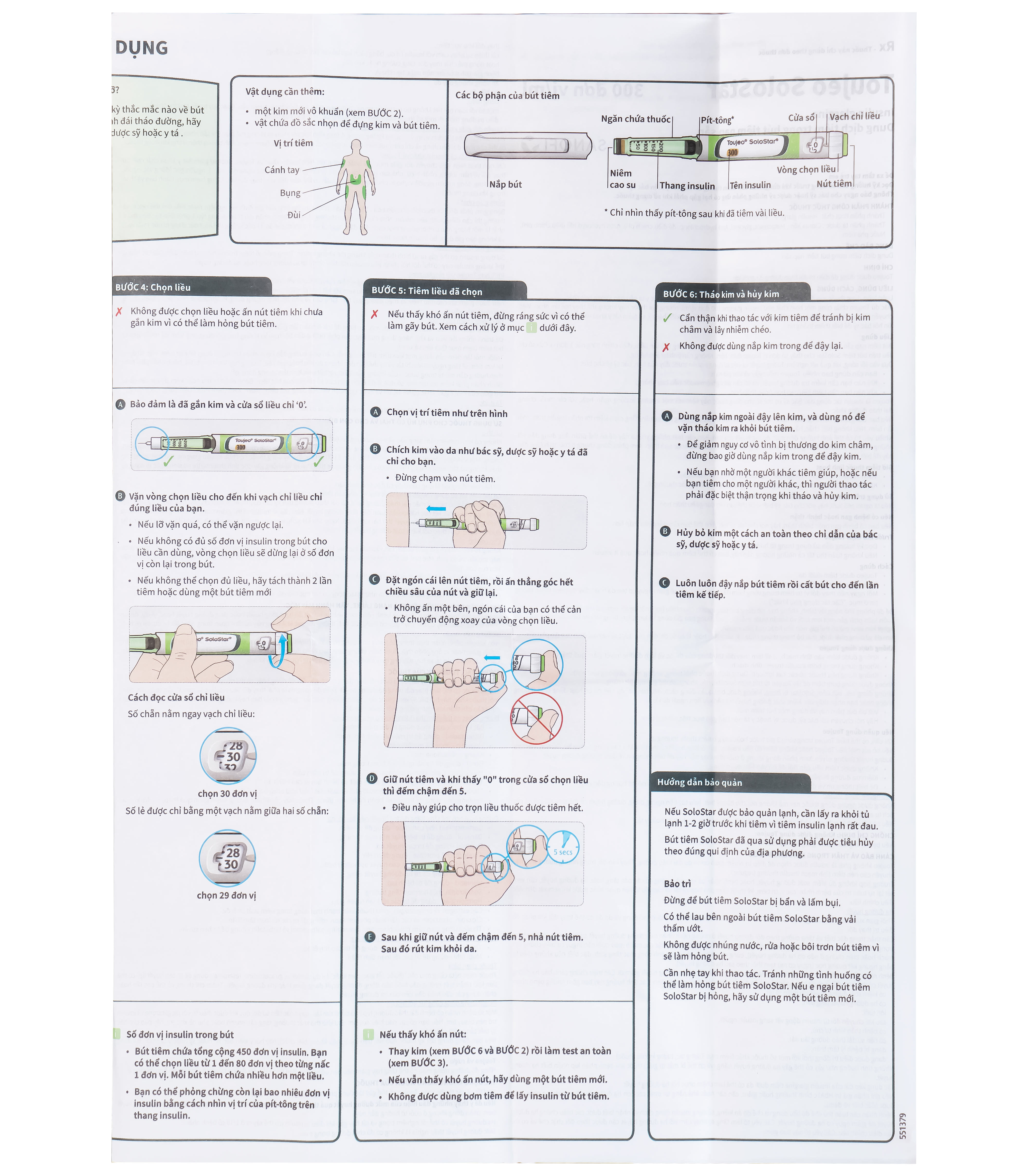 Thuốc tiêm Toujeo Solostar 300U/ml Sanofi điều trị đái tháo đường (5 cây)