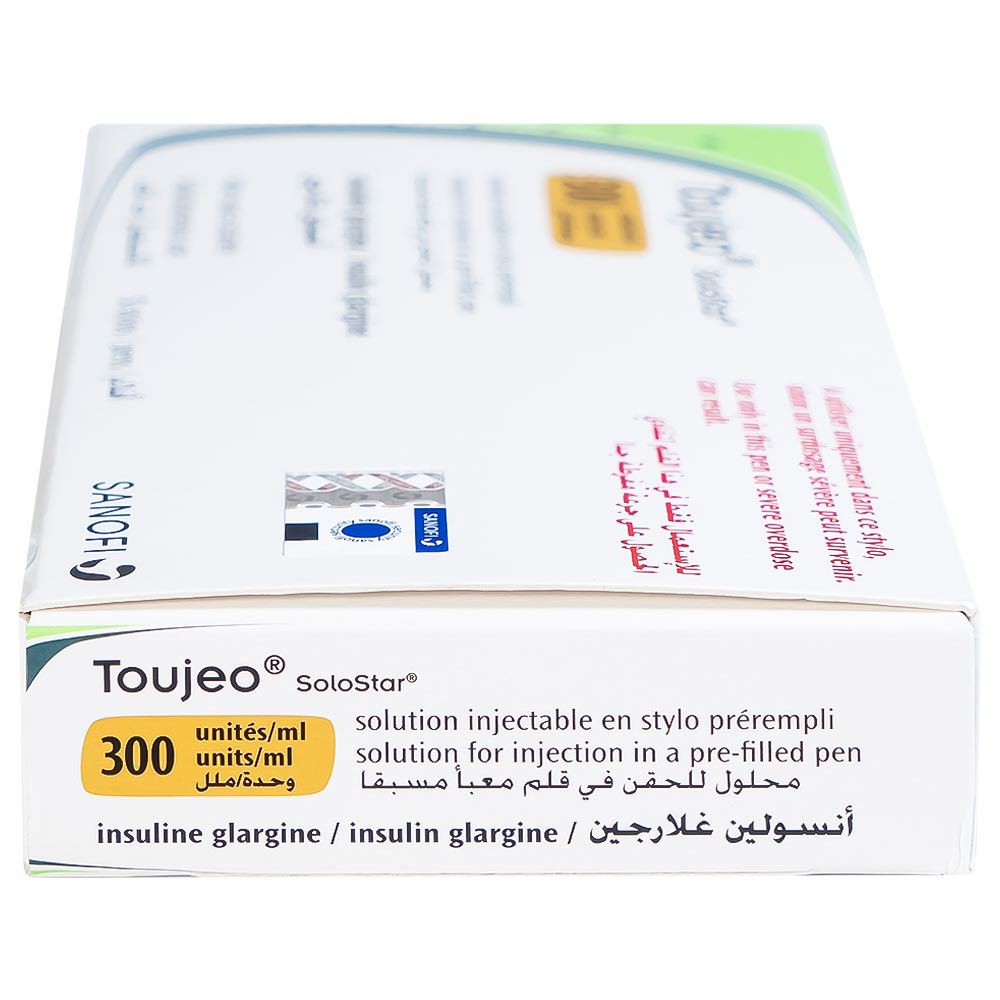 Thuốc tiêm Toujeo Solostar 300U/ml Sanofi điều trị đái tháo đường (5 cây)
