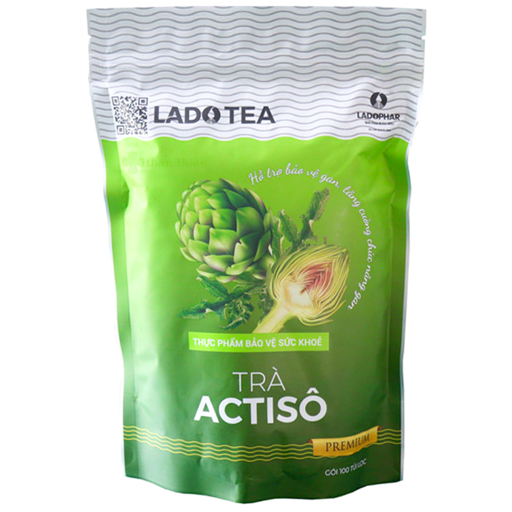 Trà Actiso Premium Ladophar (bịch 100 túi)