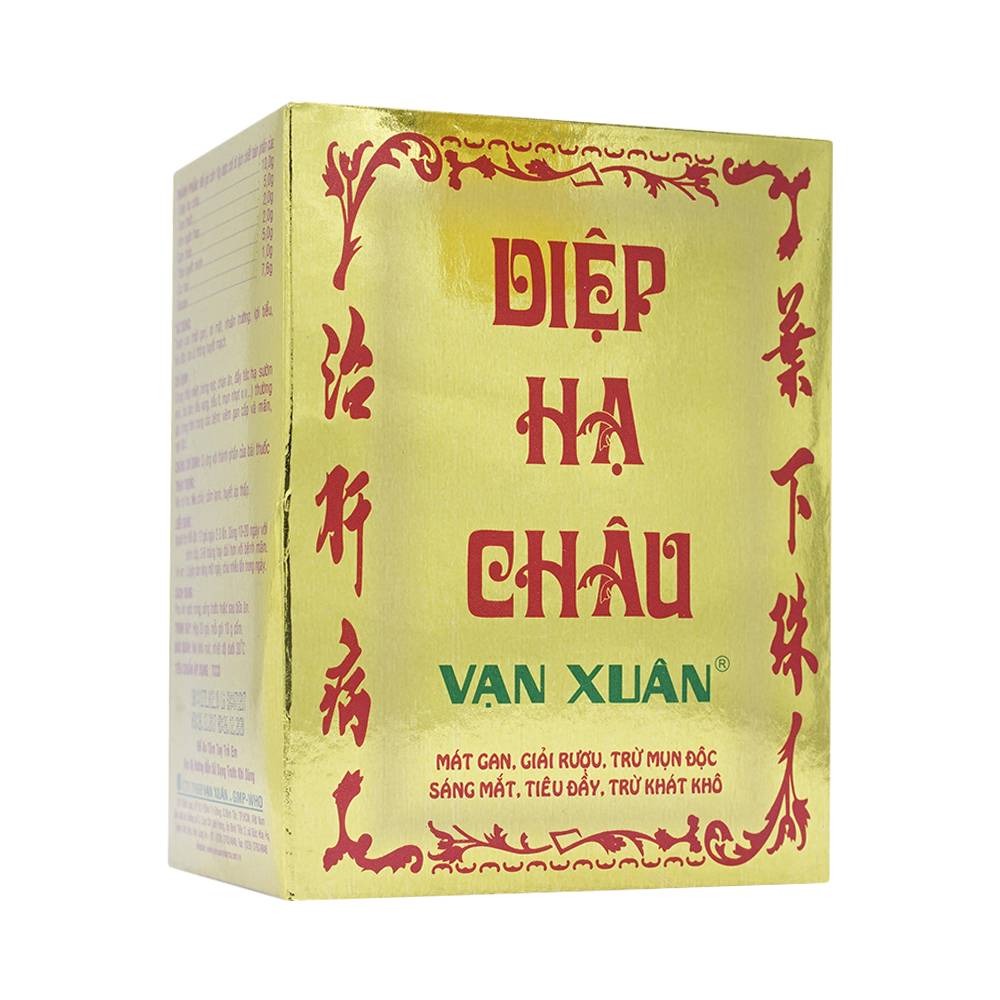Thuốc cốm Diệp Hạ Châu Vạn Xuân mát gan, giải rượu, trừ mụn độc (20 gói)